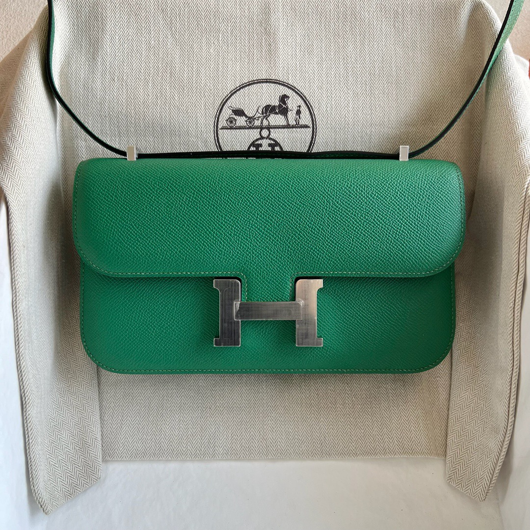 愛馬仕空姐包價格 Hermès Constance Elan 23 Mirror Style Epsom U4 Vert Vertigo 絲絨綠銀色五金-Qatar Kuwait Hermes Birkin Kelly Lindy bag 愛馬仕空姐包價格 Hermès Constance Elan 23 Mirror Style Epsom U4 Vert Vertigo 絲絨綠銀色五金