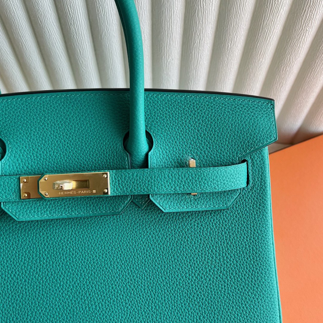 愛馬仕鉑金包哪個尺寸最經典最好 Hermès Birkin 30 Togo Vert Verone維羅斯納綠 金色五金