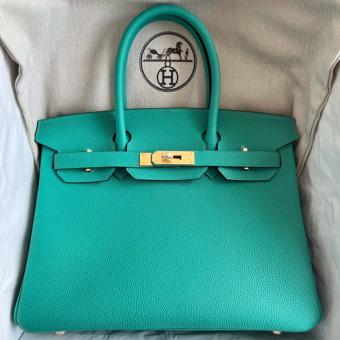 愛馬仕鉑金包哪個尺寸最經典最好 Hermès Birkin 30 Togo Vert Verone維羅斯納綠 金色五金