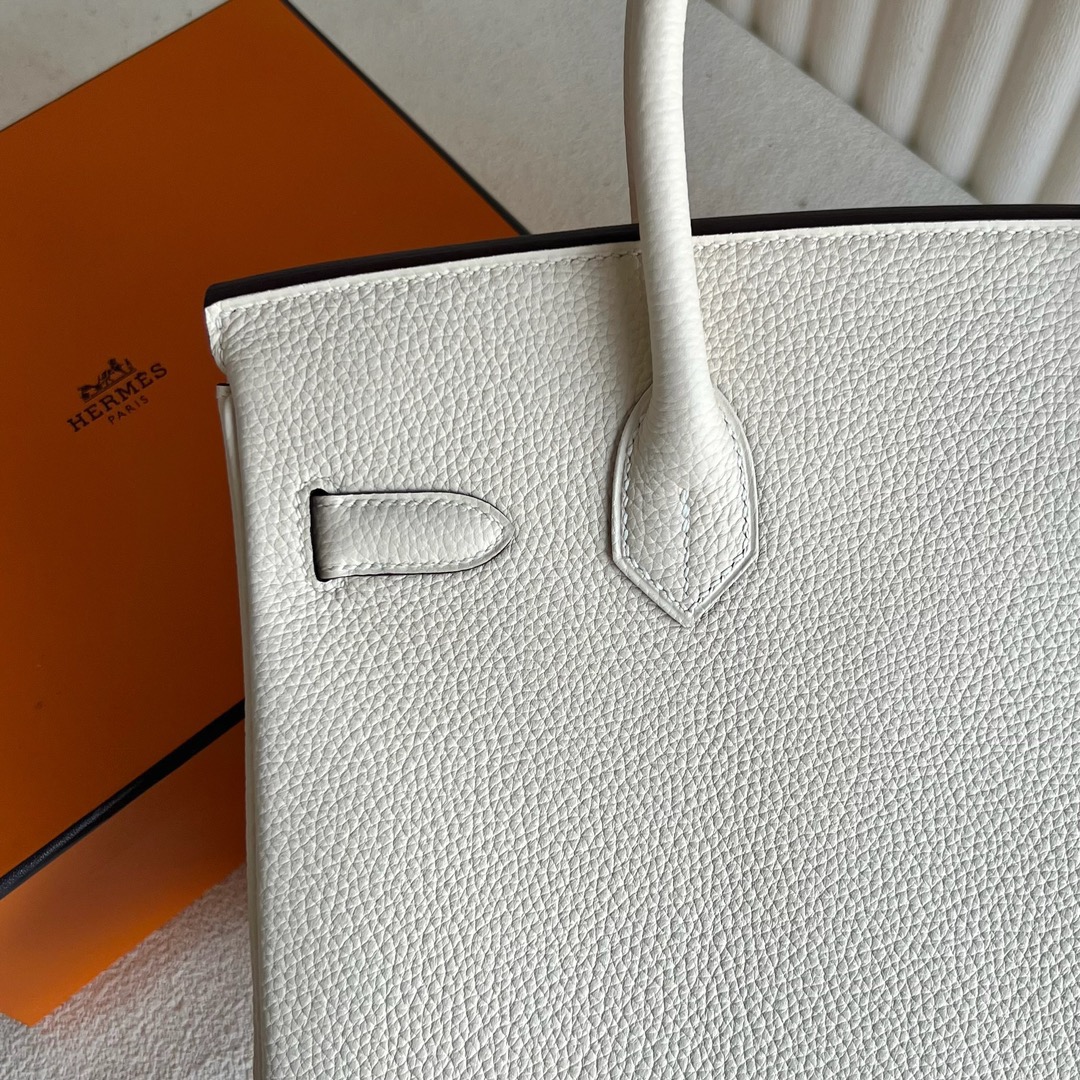 愛馬仕鉑金包多少錢一隻Hermès Birkin 30 Togo Leather 顏色I2 Nata 奶油白 金色五金