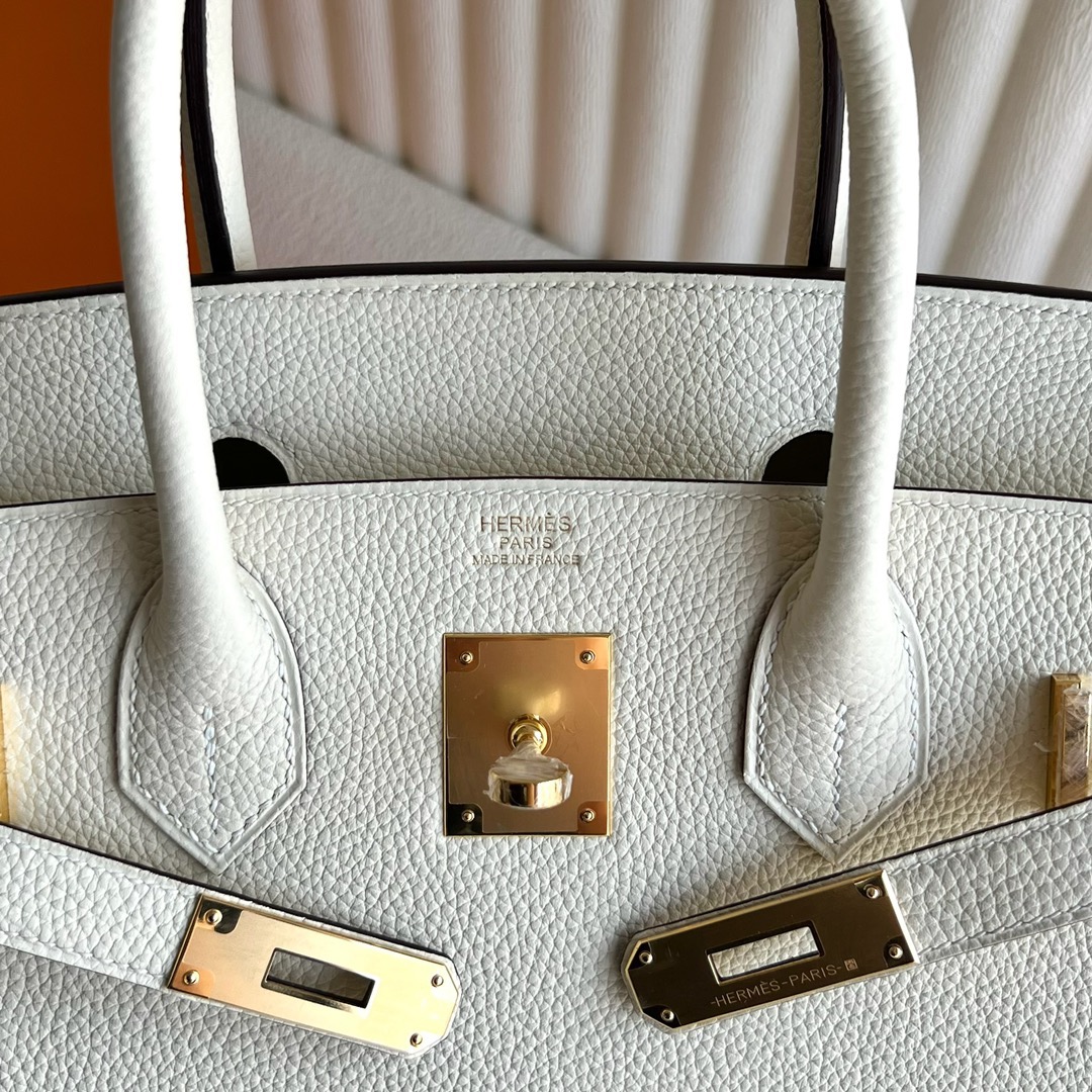 愛馬仕鉑金包多少錢一隻Hermès Birkin 30 Togo Leather 顏色I2 Nata 奶油白 金色五金