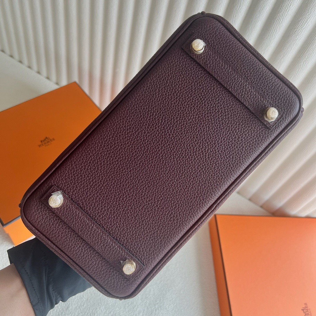 愛馬仕鉑金包25寸價格及圖片Hermès Birkin 25 Touch Togo/霧面美洲鱷魚皮Rouge Sellier馬鞍紅 金色五金