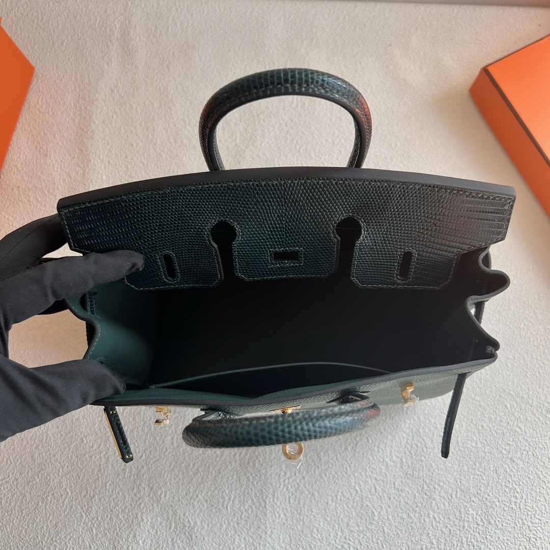 愛馬仕鉑金包價格及圖片Hermès Birkin 25 Touch Togo拼原廠南非鴕鳥皮 Vert cypres松柏綠 柏樹綠