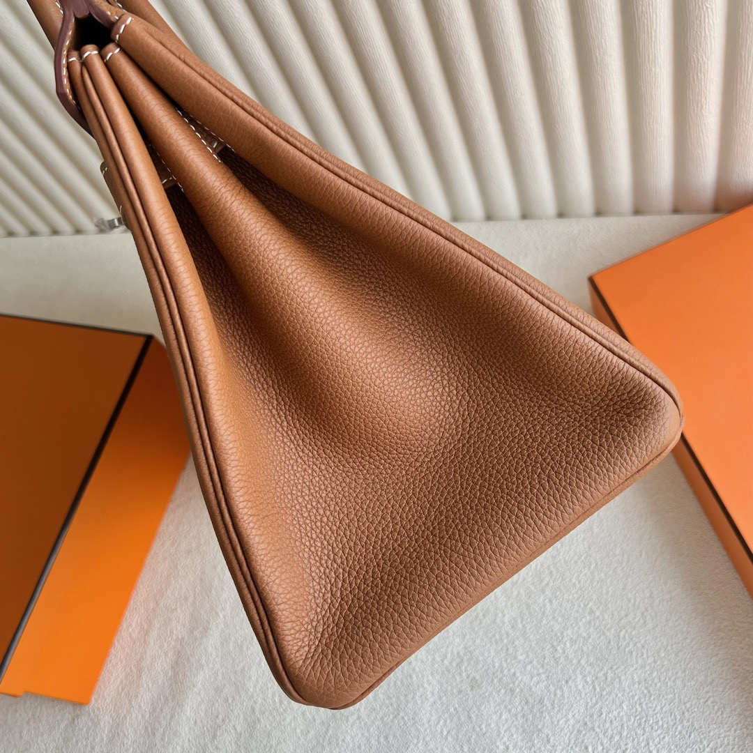 愛馬仕鉑金包35寸專櫃價格Hermès Birkin 35 Togo Leather CK37 Gold金棕色 銀色五金
