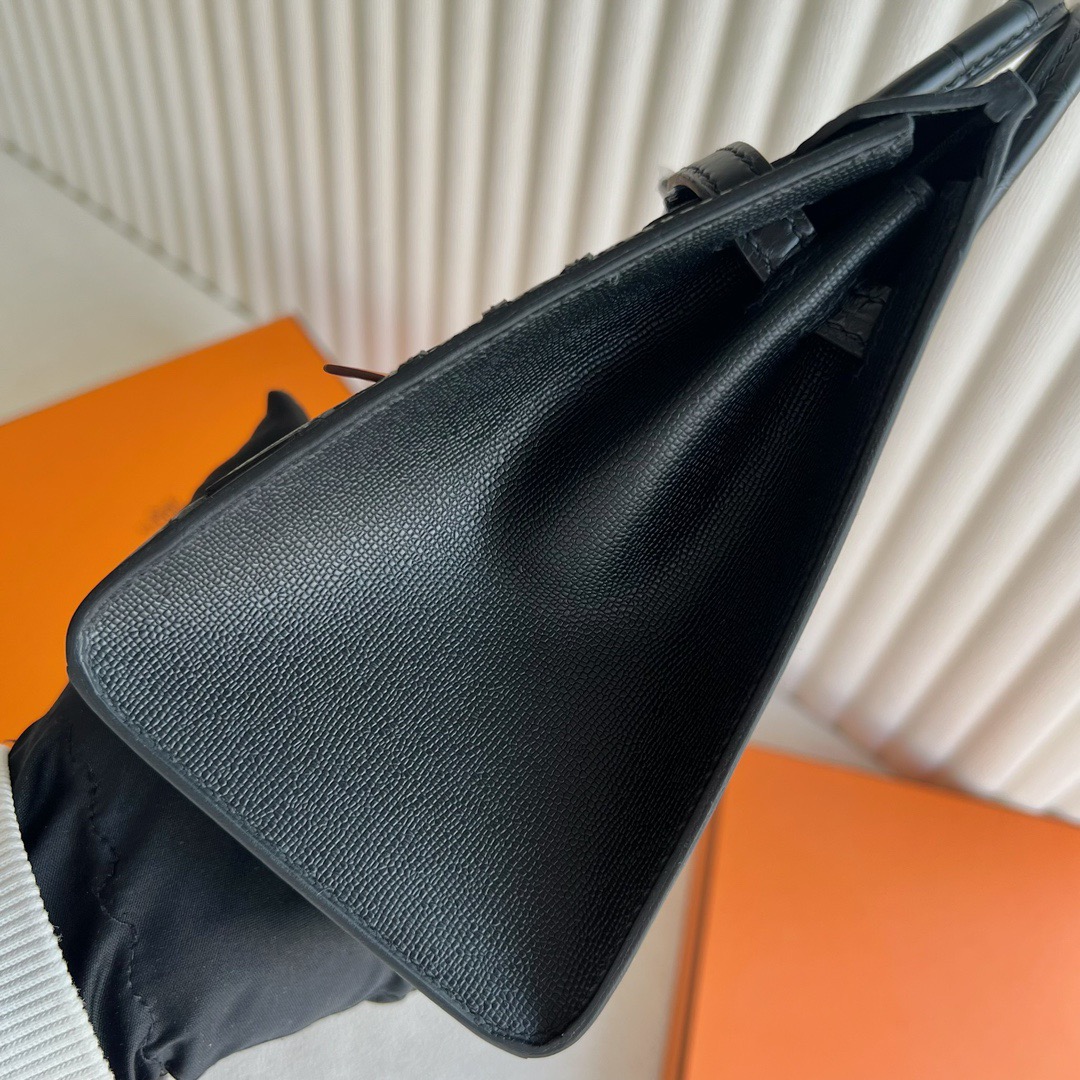 愛馬仕午夜啞光黑色鱷魚皮小房子包多少錢 Hermes Birkin 20 Sellier Faubourg 特別版限量款