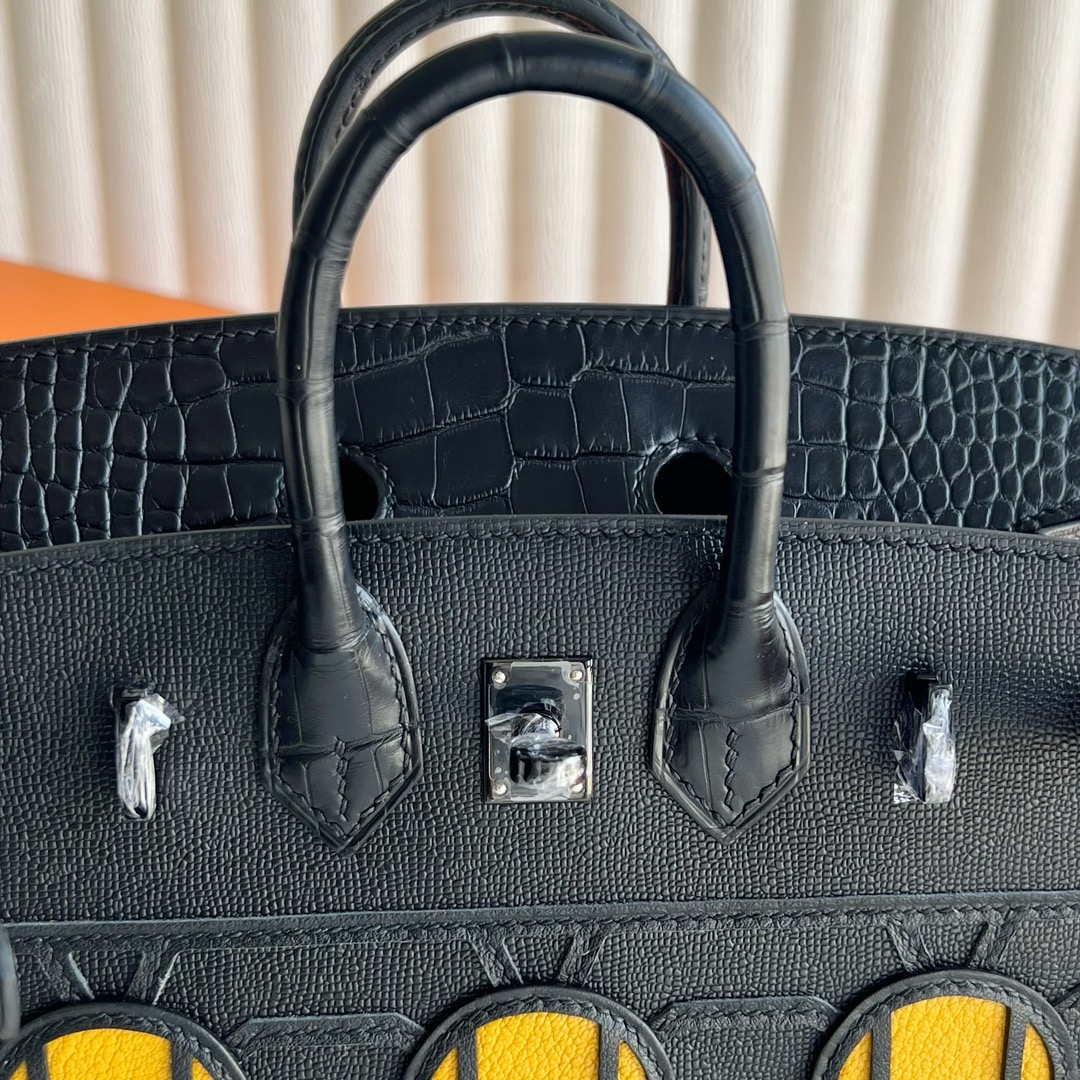 愛馬仕午夜啞光黑色鱷魚皮小房子包多少錢 Hermes Birkin 20 Sellier Faubourg 特別版限量款