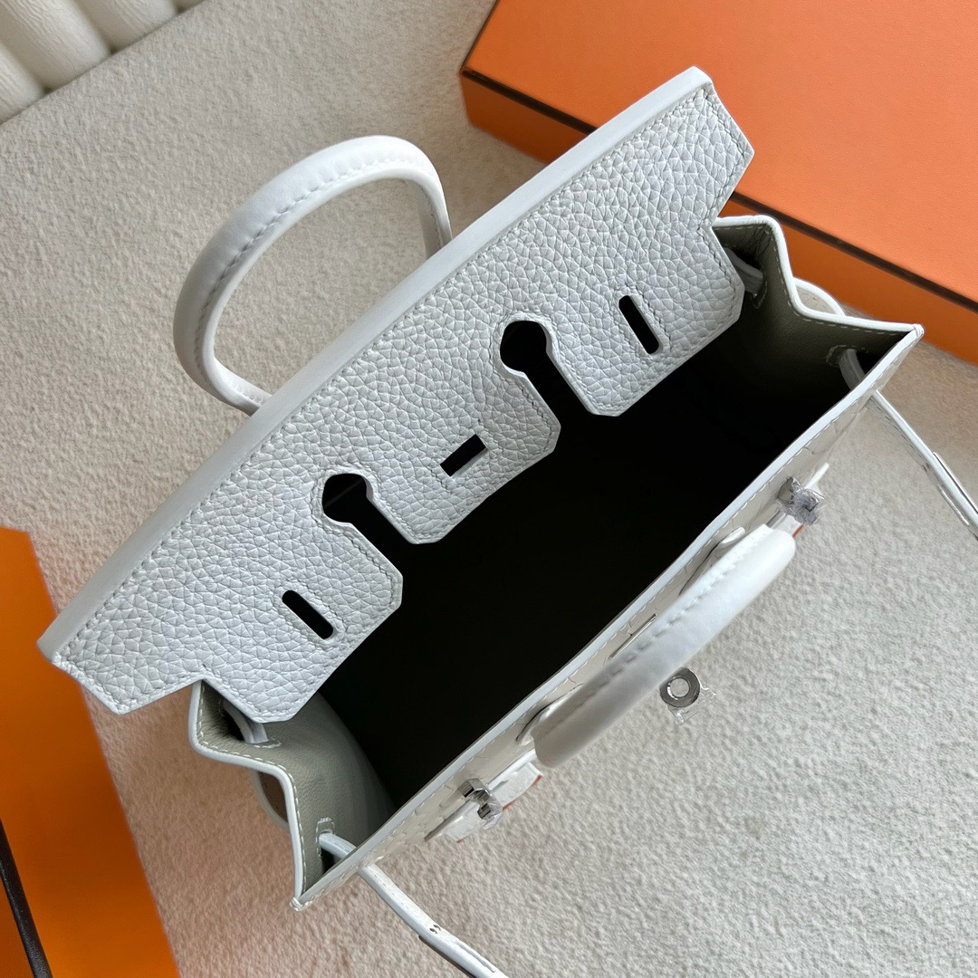 愛馬仕初雪白色啞光白色鱷魚皮小房子包多少錢 愛馬仕限量款 Hermes Birkin 20 Sellier Faubourg
