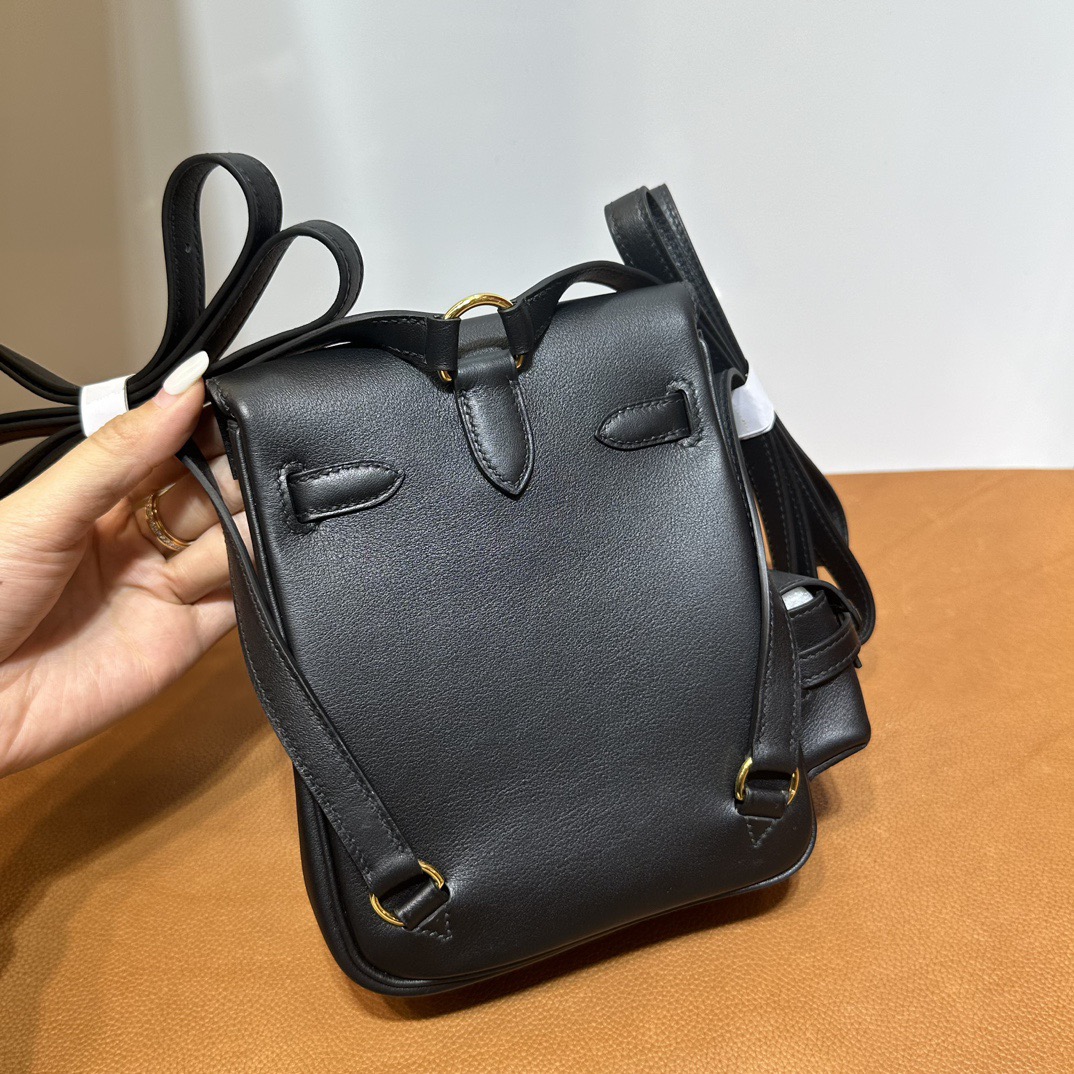 愛馬仕小背包多少錢Hermès Kelly Jump Swift Leather Nior 黑色金色五金