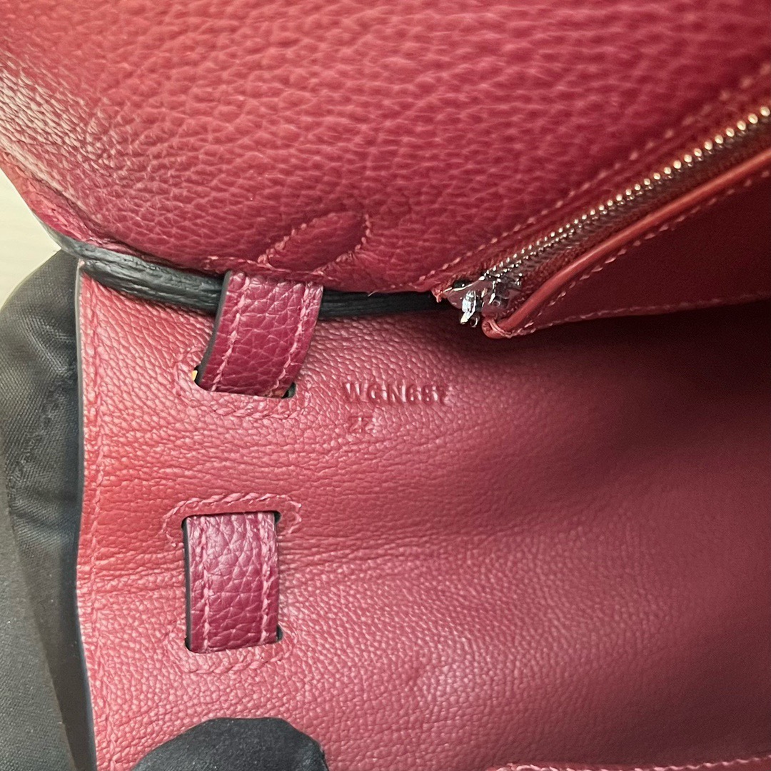 愛馬仕凱莉包25價格Hermès Kelly 25 Togo Leather CK55 Rouge H愛馬仕紅銀色五金