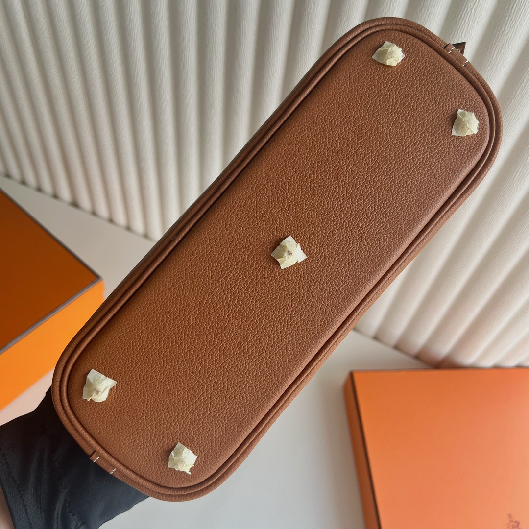 愛馬仕保齡球包 Hermès Bolide 25 Evercolor Leather Gold 金棕色 金色五金