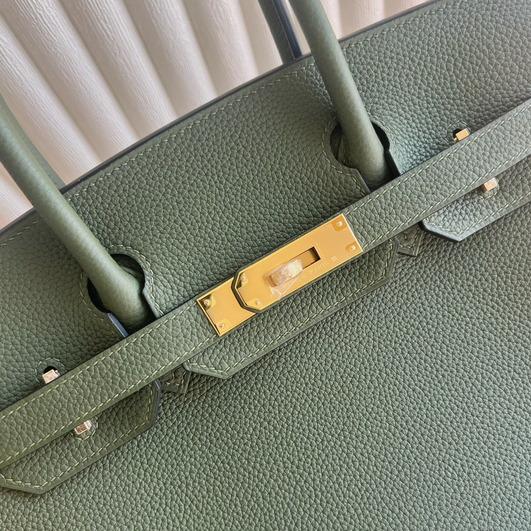 愛馬仕铂金包最便宜多少錢 Hermès Birkin 30 Togo Leather V6 Canopée 林冠綠