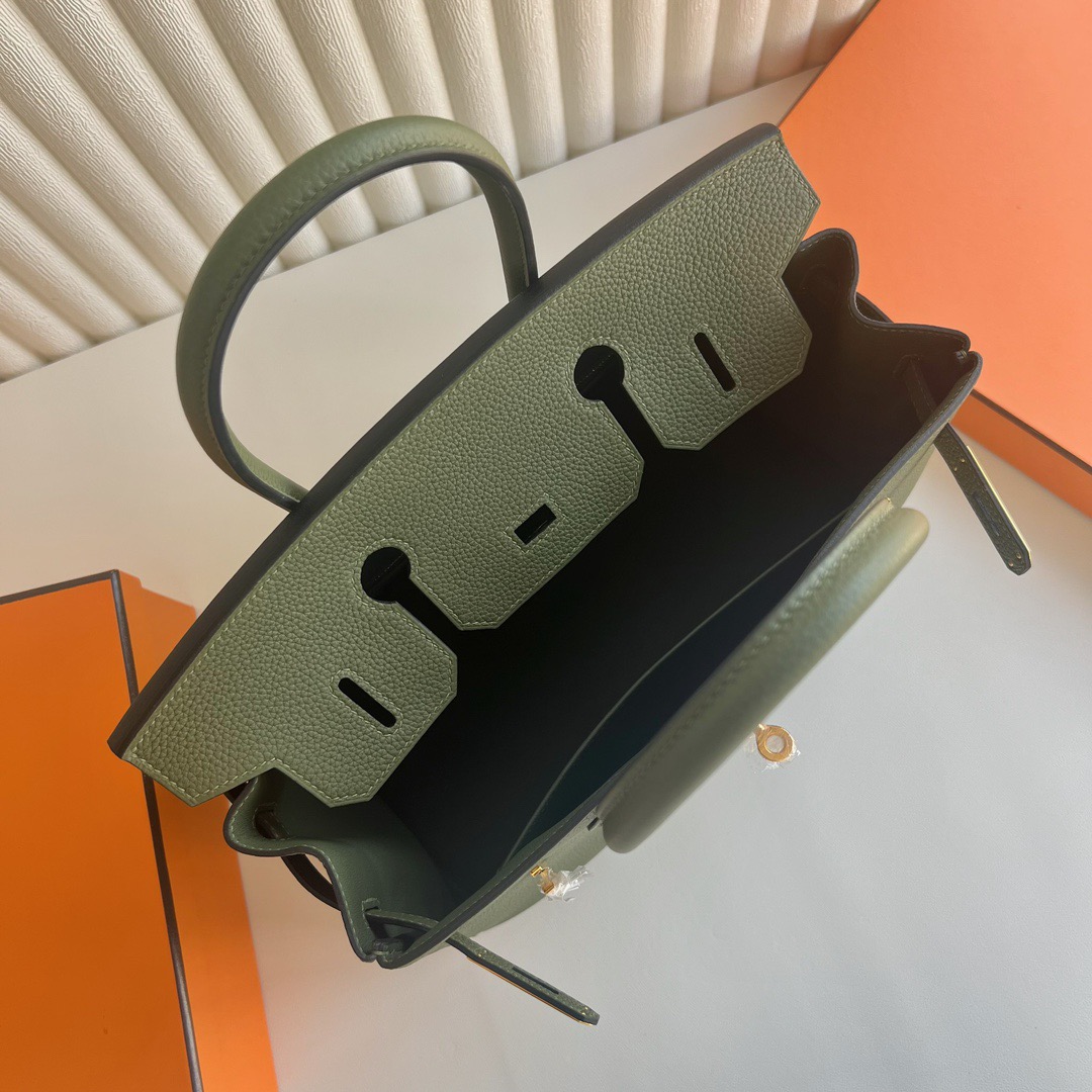 愛馬仕铂金包最便宜多少錢 Hermès Birkin 30 Togo Leather V6 Canopée 林冠綠