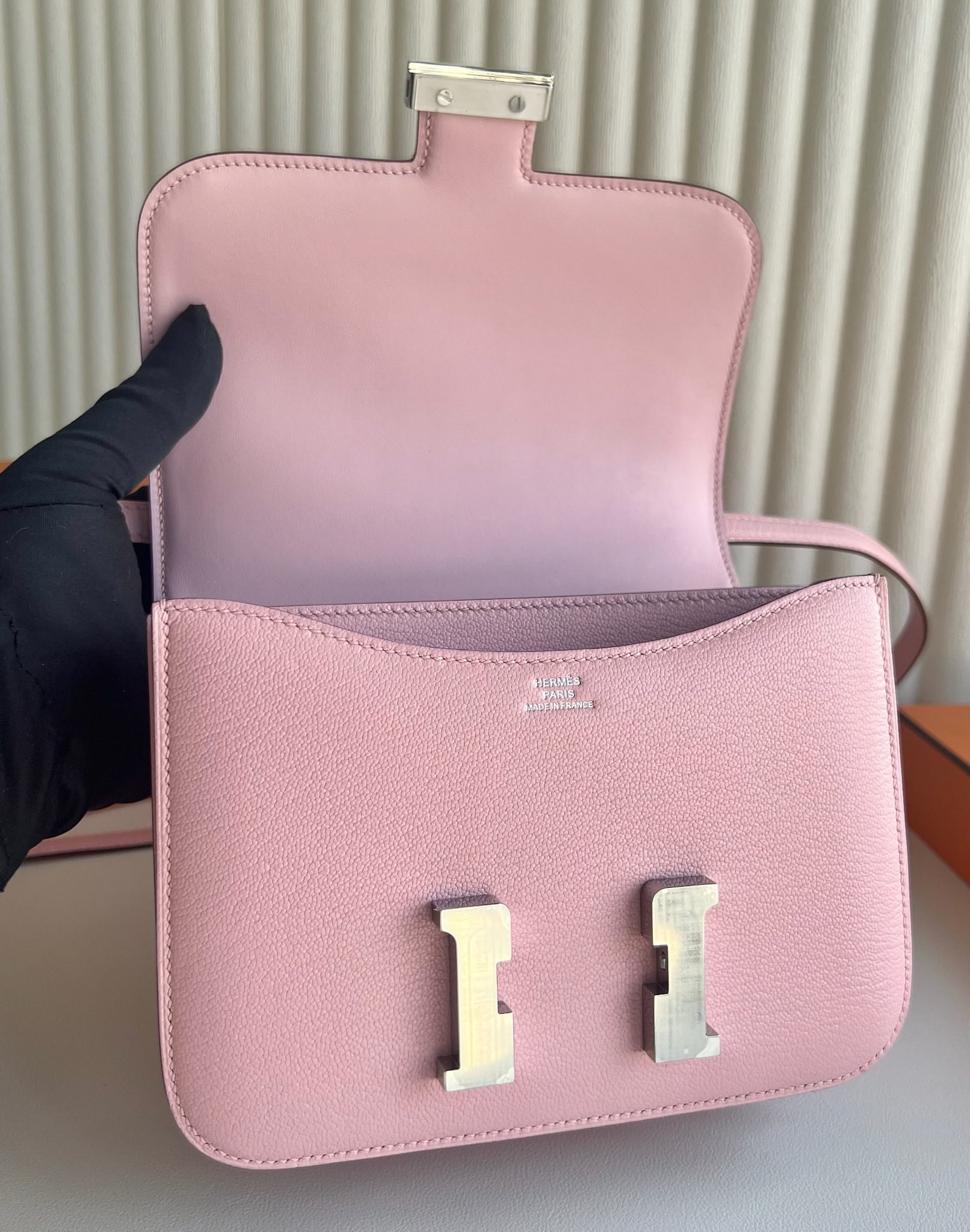 愛馬仕空姐包價格排名 Hermès Constance 18 山羊皮 Rose Sakura新粉色櫻花粉銀色五金