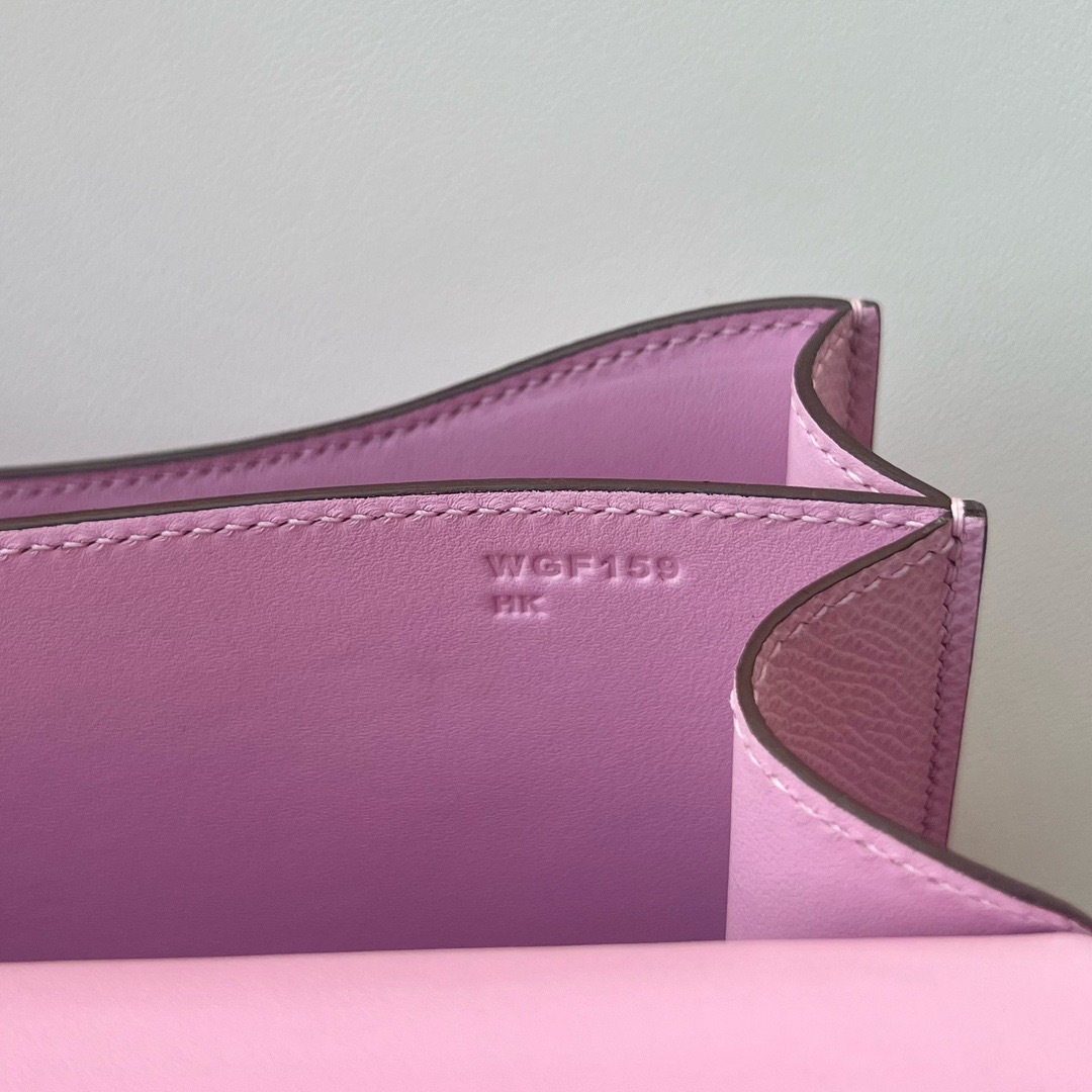 愛馬仕康康包圖片Hermès Constance 18 Epsom Leather X9 Mauve Sylvestre 錦葵紫銀色五金