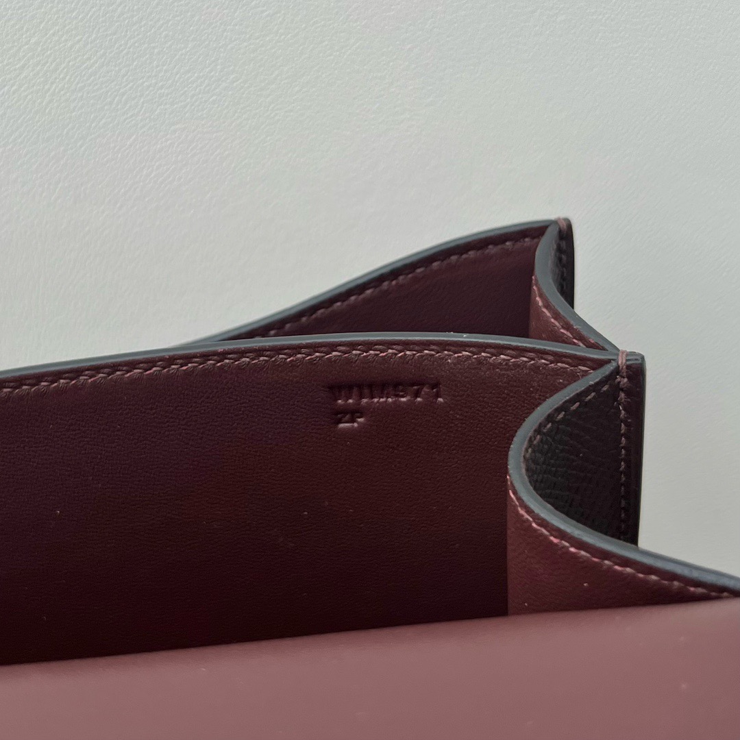 愛馬仕康康包香港多少錢 Hermès Constance 18 Epsom 0G Rouge Sellier 馬鞍紅銀色五金