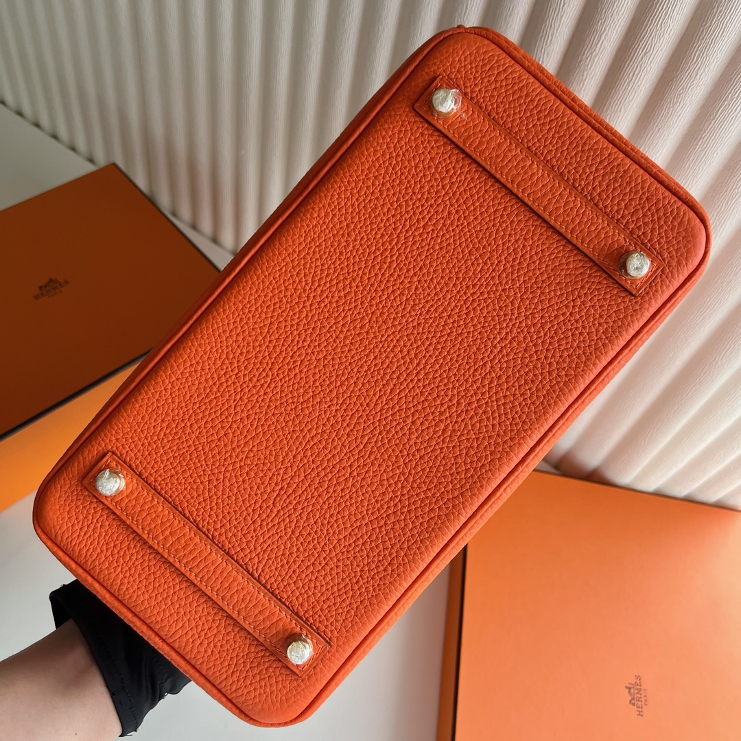 愛馬仕女包價格大全Hermès Birkin 30 Taurillon Clémence Color 9J Feu 火焰橙 金色五金