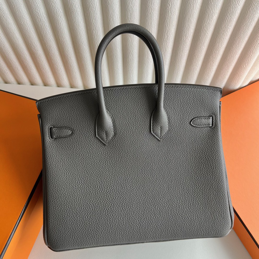 愛馬仕女包大全 Hermès Birkin 25 Togo Leather 8F Etain錫器灰 銀色五金