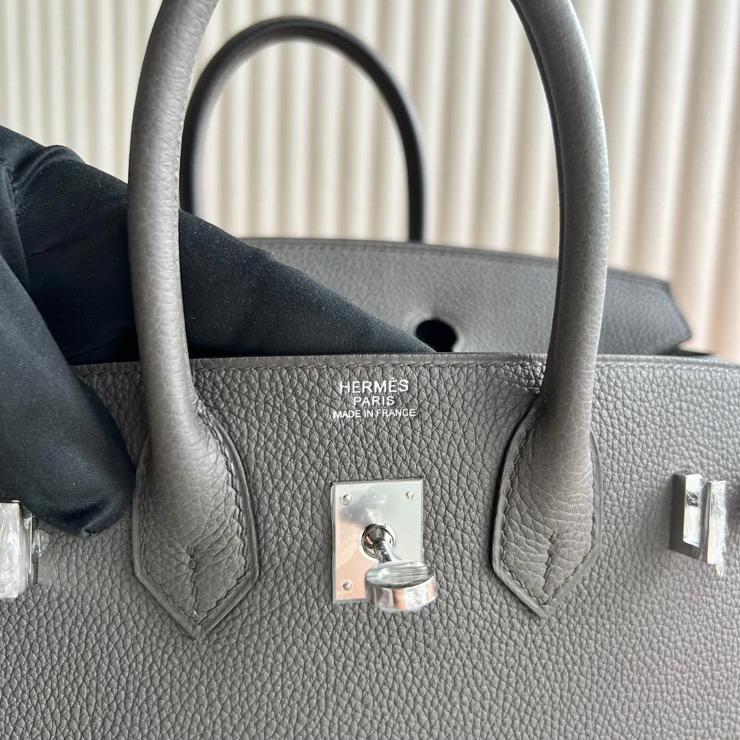 愛馬仕女包大全 Hermès Birkin 25 Togo Leather 8F Etain錫器灰 銀色五金