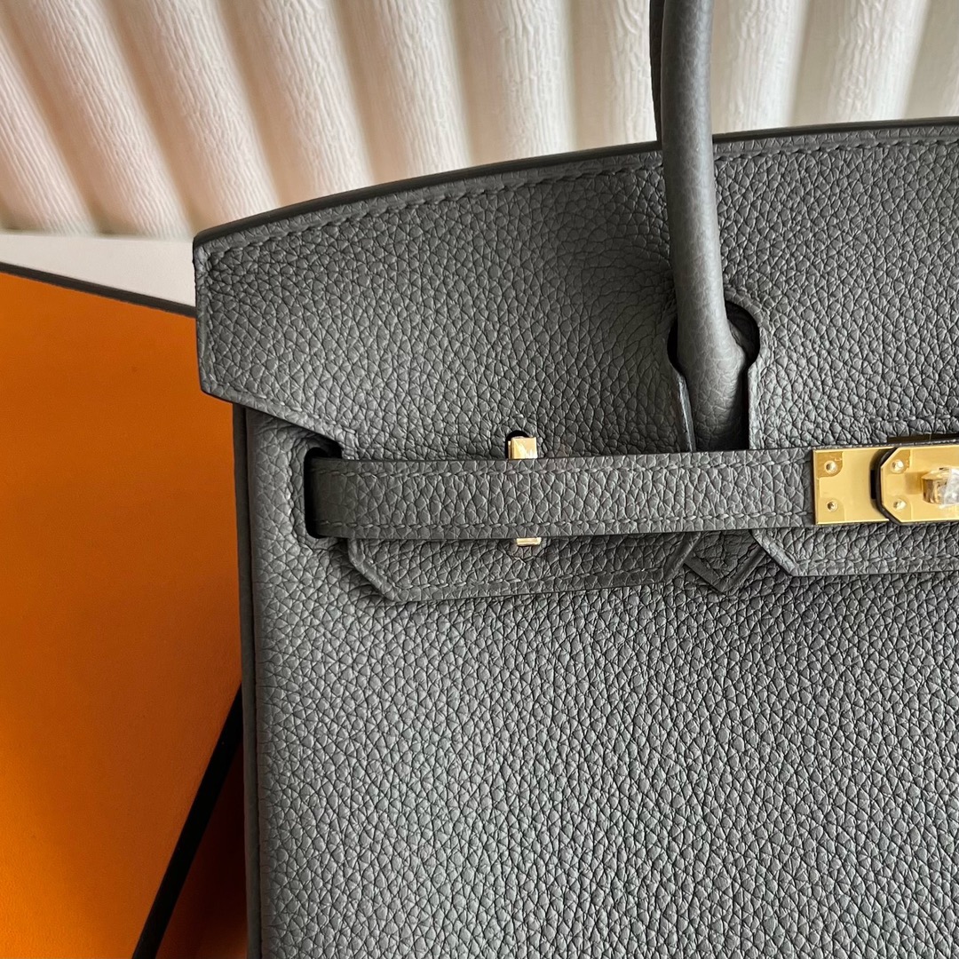 愛馬仕女包價格表大全 Hermès Birkin 25 Togo Leather 8F Etain錫器灰 金色五金