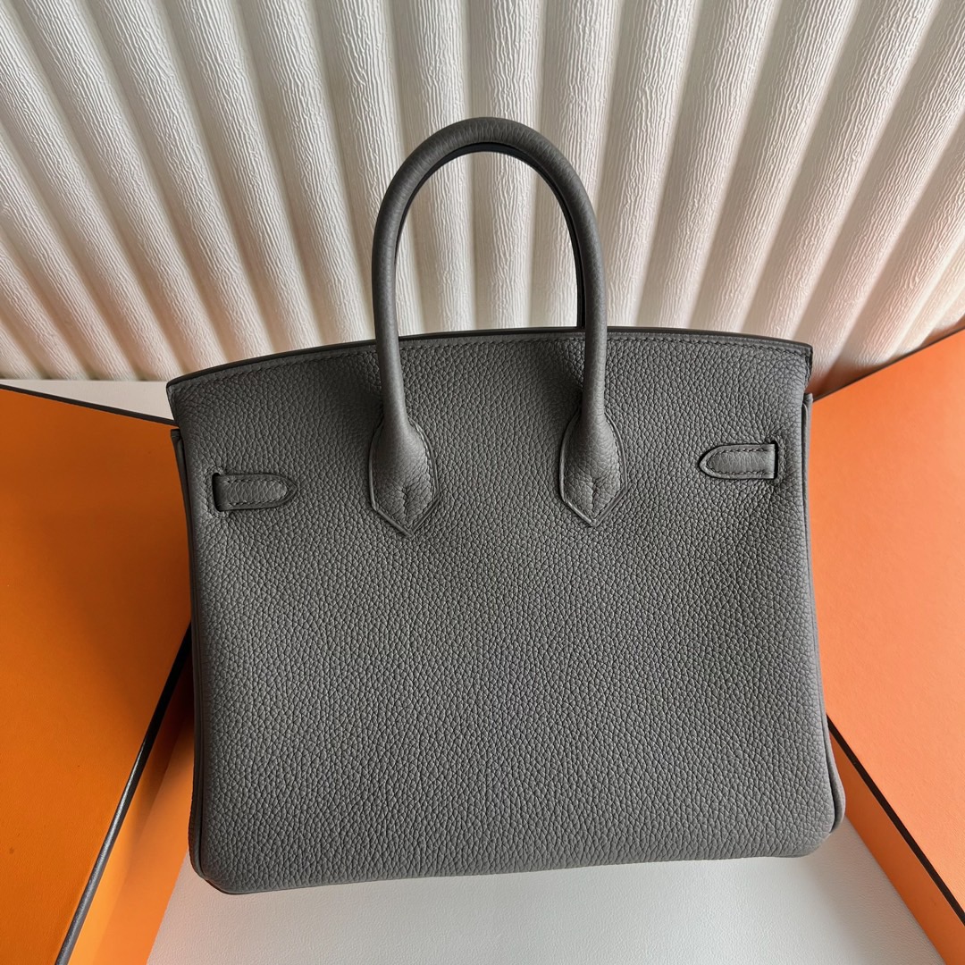 愛馬仕女包價格表大全 Hermès Birkin 25 Togo Leather 8F Etain錫器灰 金色五金