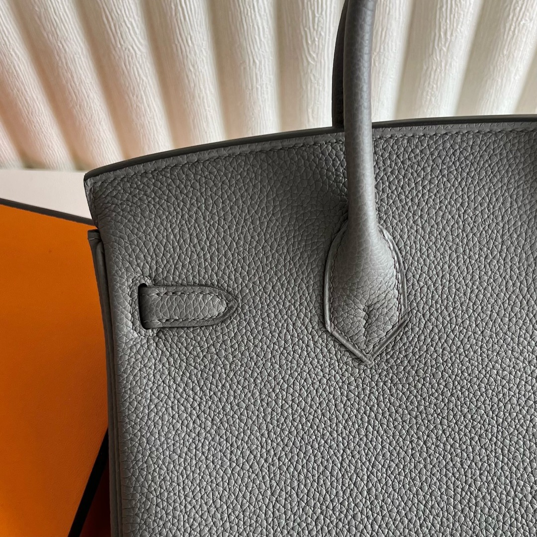 愛馬仕女包價格表大全 Hermès Birkin 25 Togo Leather 8F Etain錫器灰 金色五金