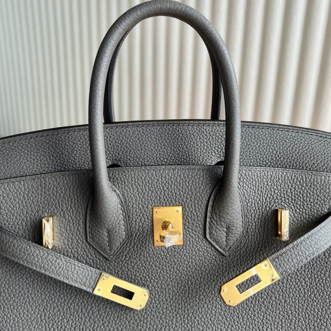 愛馬仕女包價格表大全 Hermès Birkin 25 Togo Leather 8F Etain錫器灰 金色五金
