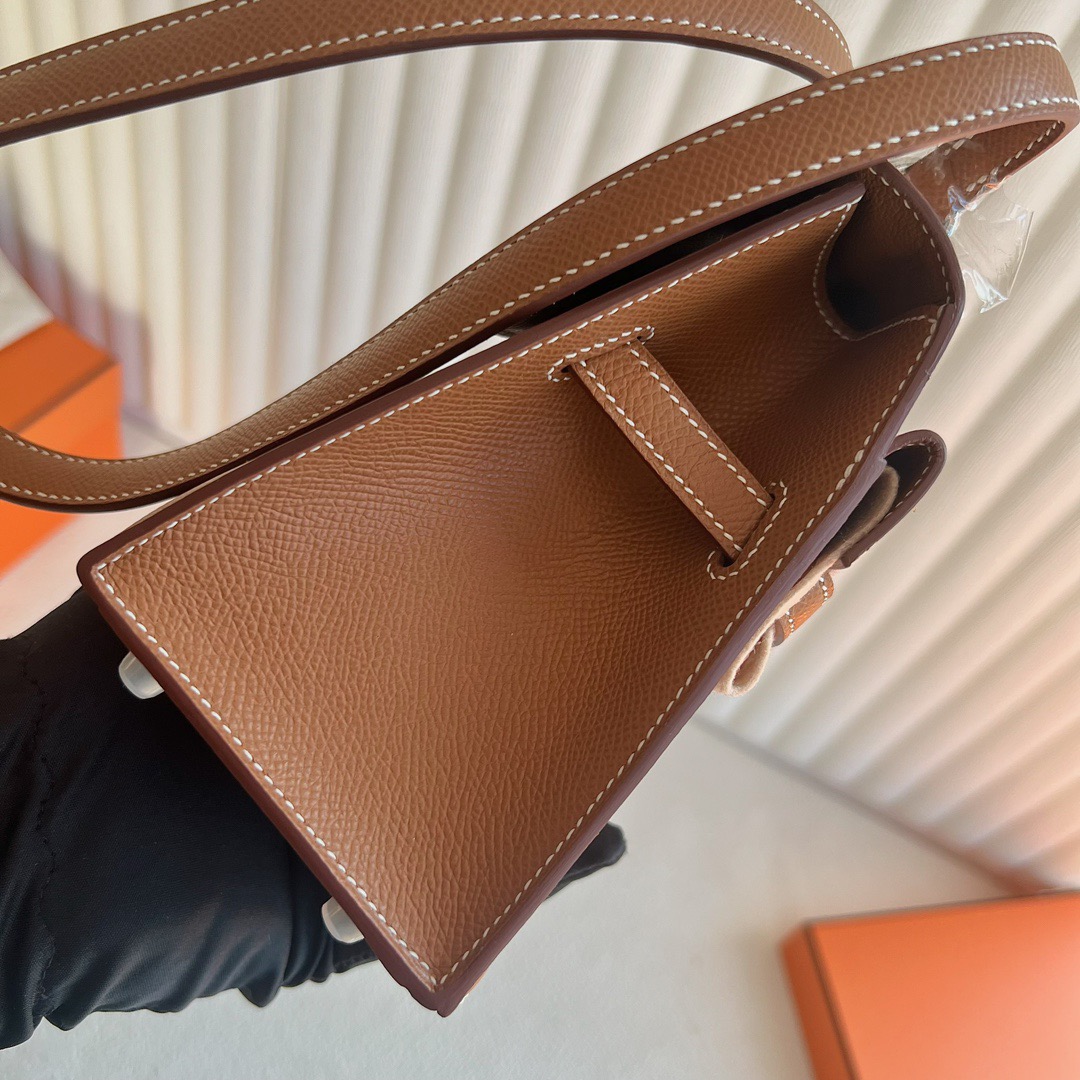 愛馬仕雙面Kelly包價格 Hermès Kelly Desordre Epsom CK37 Gold金棕色 銀色五金