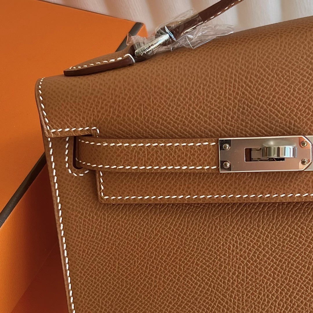 愛馬仕雙面Kelly包價格 Hermès Kelly Desordre Epsom CK37 Gold金棕色 銀色五金