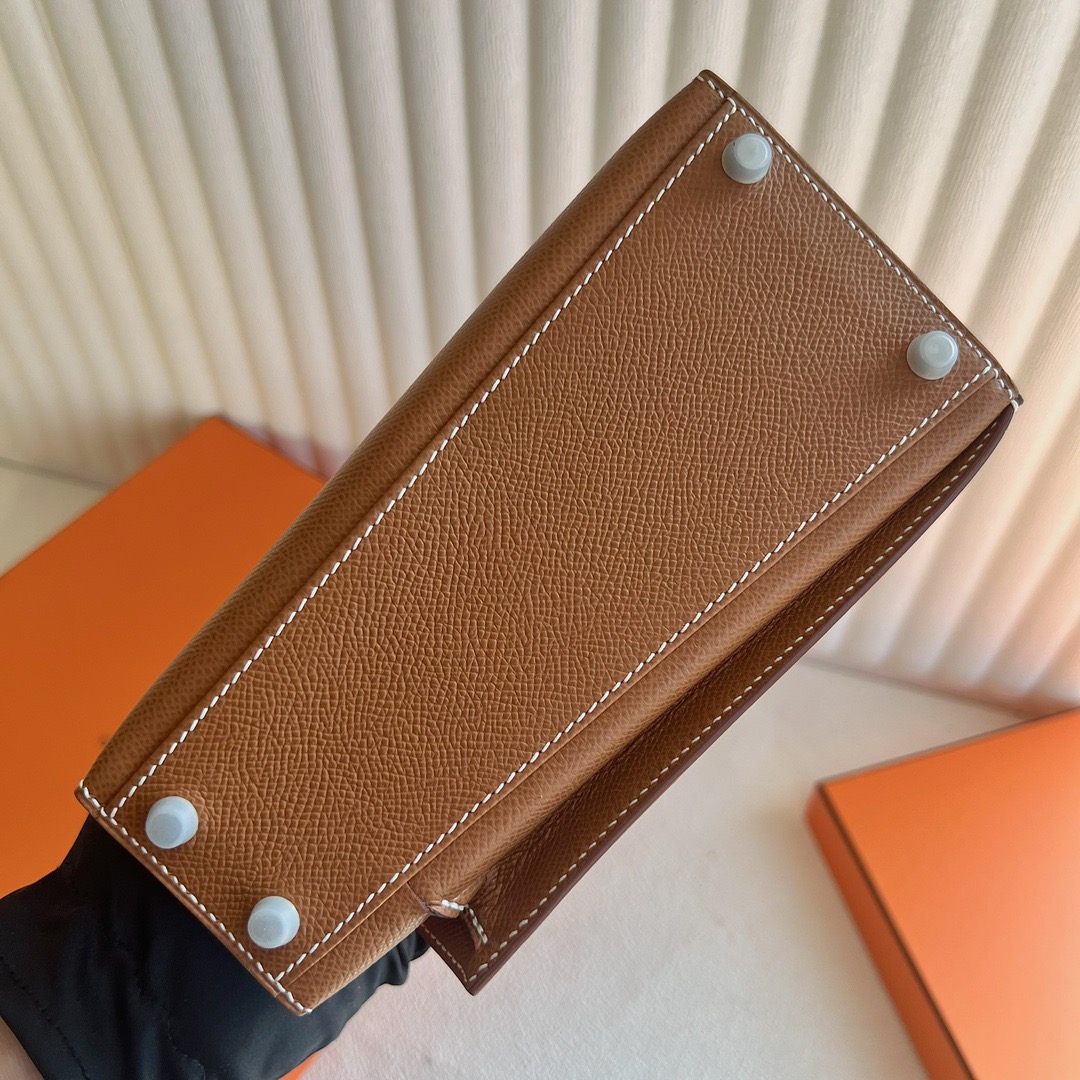 愛馬仕雙面Kelly包價格 Hermès Kelly Desordre Epsom CK37 Gold金棕色 銀色五金