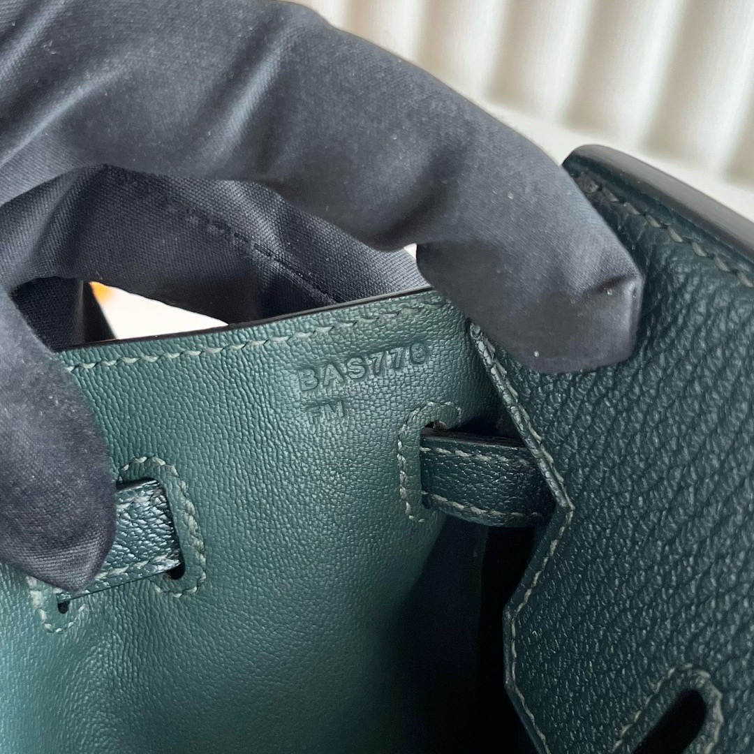 愛馬仕新款包包網站 Hermès Birkin 25 山羊皮 6O Vert cypres松柏綠柏樹綠銀色五金