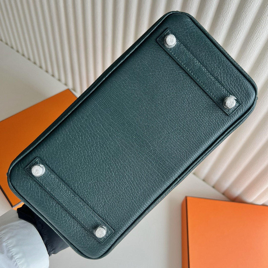 愛馬仕新款包包網站 Hermès Birkin 25 山羊皮 6O Vert cypres松柏綠柏樹綠銀色五金