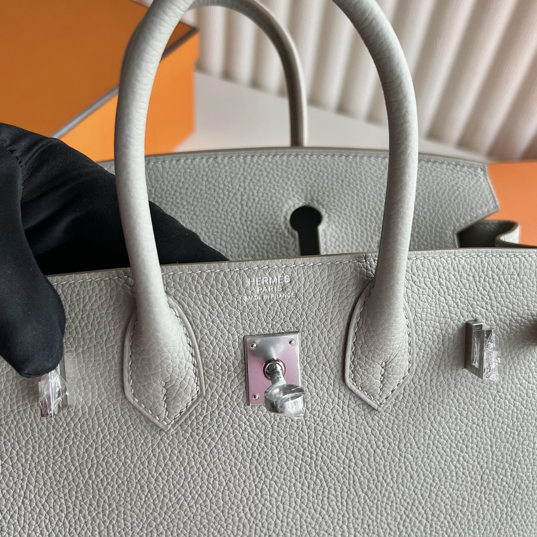 愛馬仕鉑金包多少錢一隻 Hermès Birkin 25 Togo Leather Gris Perle珍珠灰銀色五金
