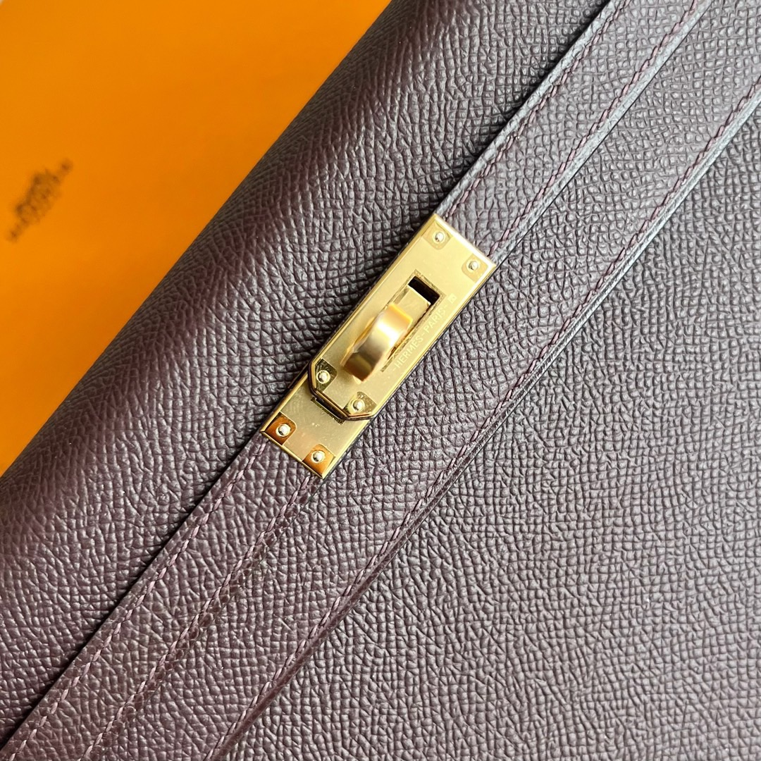 愛馬仕包包泰國旗艦店 Hermès Kelly 25 Epsom 0G Rouge Sellier馬鞍紅金色五金