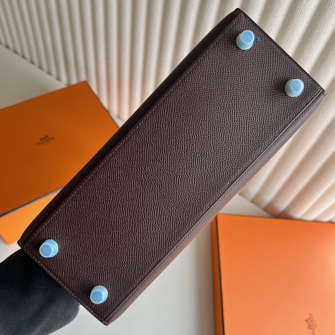 愛馬仕包包泰國旗艦店 Hermès Kelly 25 Epsom 0G Rouge Sellier馬鞍紅金色五金
