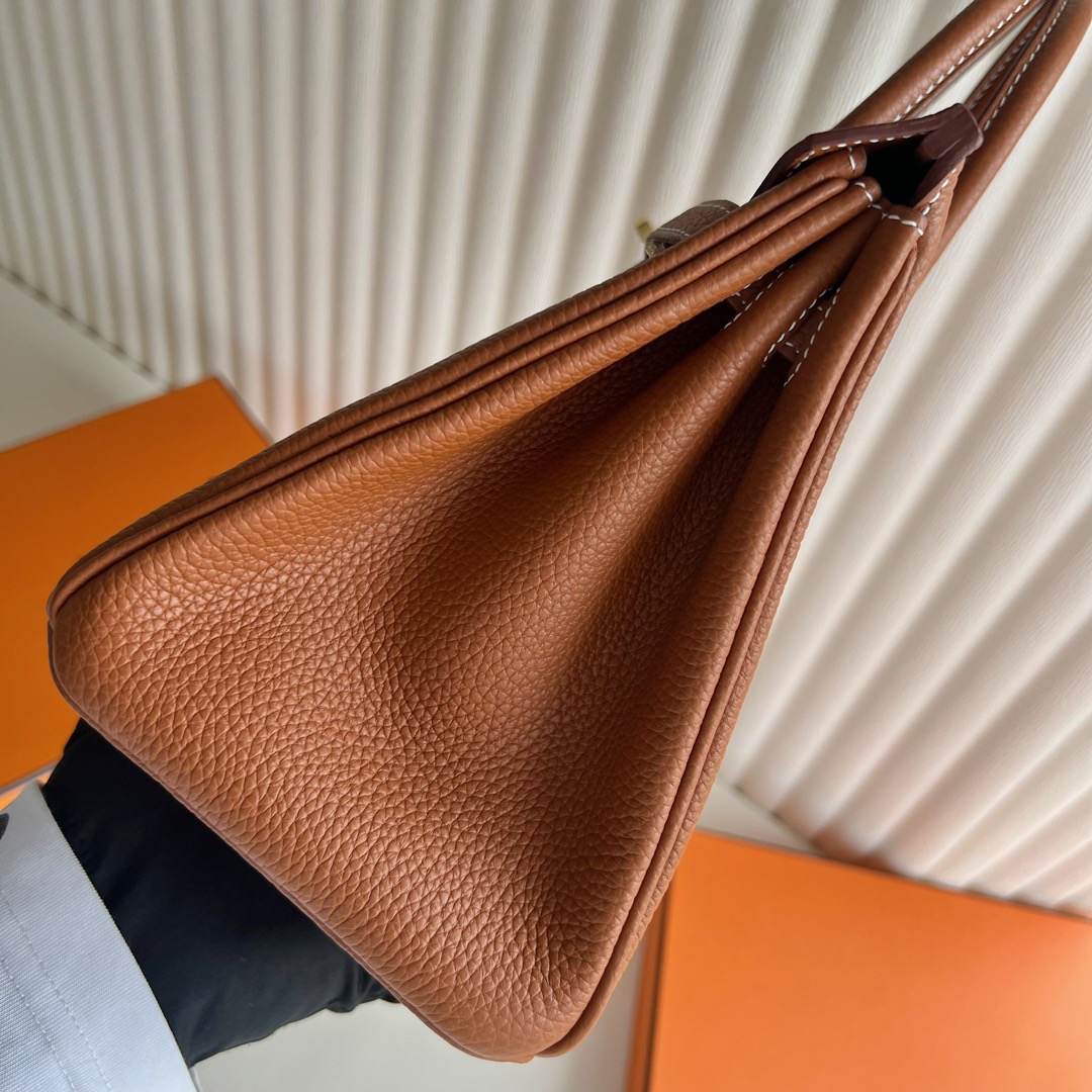 愛馬仕鉑金包多少錢 Hermès Birkin 25 Togo 牛頸紋皮 金棕色金色五金