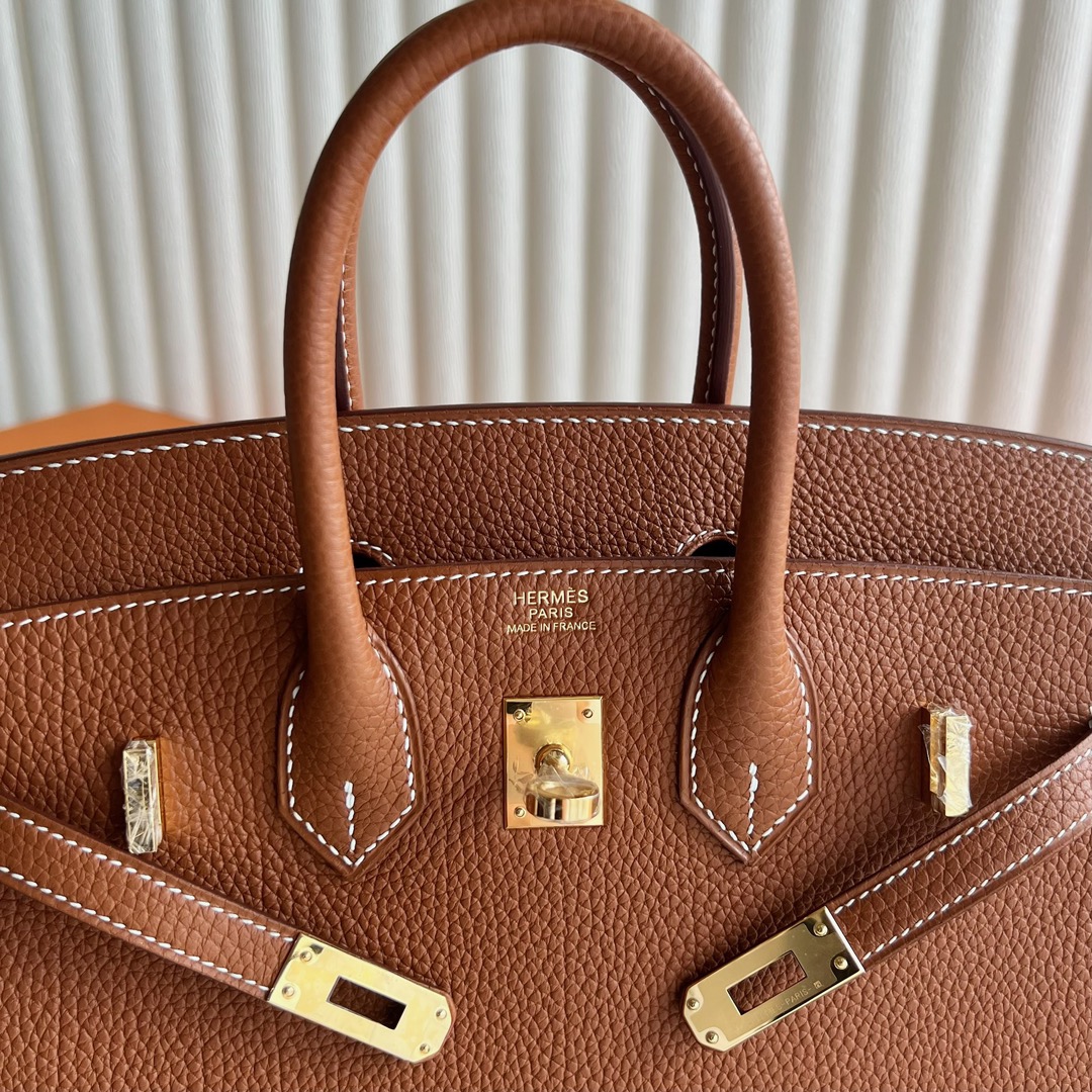 愛馬仕鉑金包多少錢 Hermès Birkin 25 Togo 牛頸紋皮 金棕色金色五金