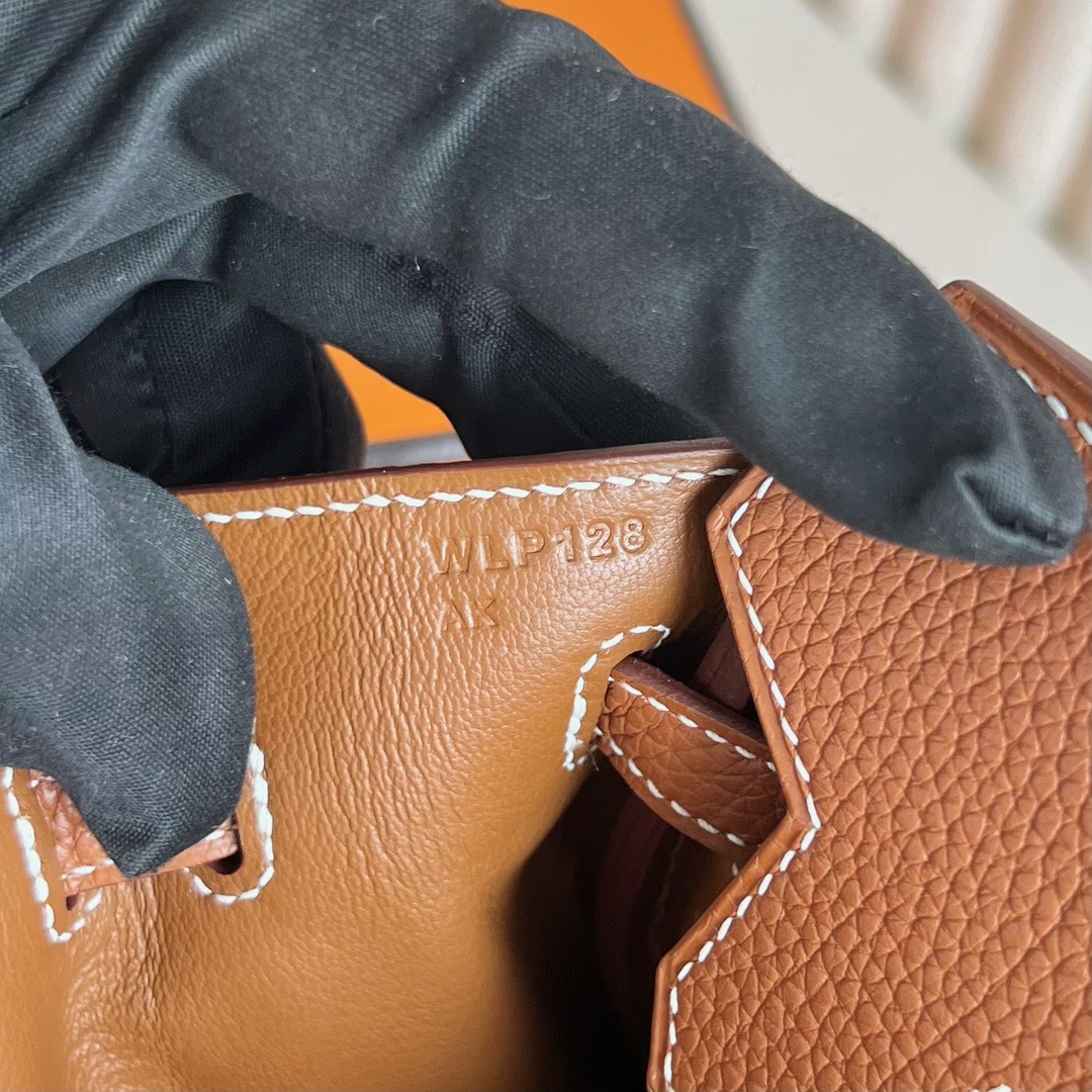 愛馬仕鉑金包多少錢 Hermès Birkin 25 Togo 牛頸紋皮 金棕色金色五金