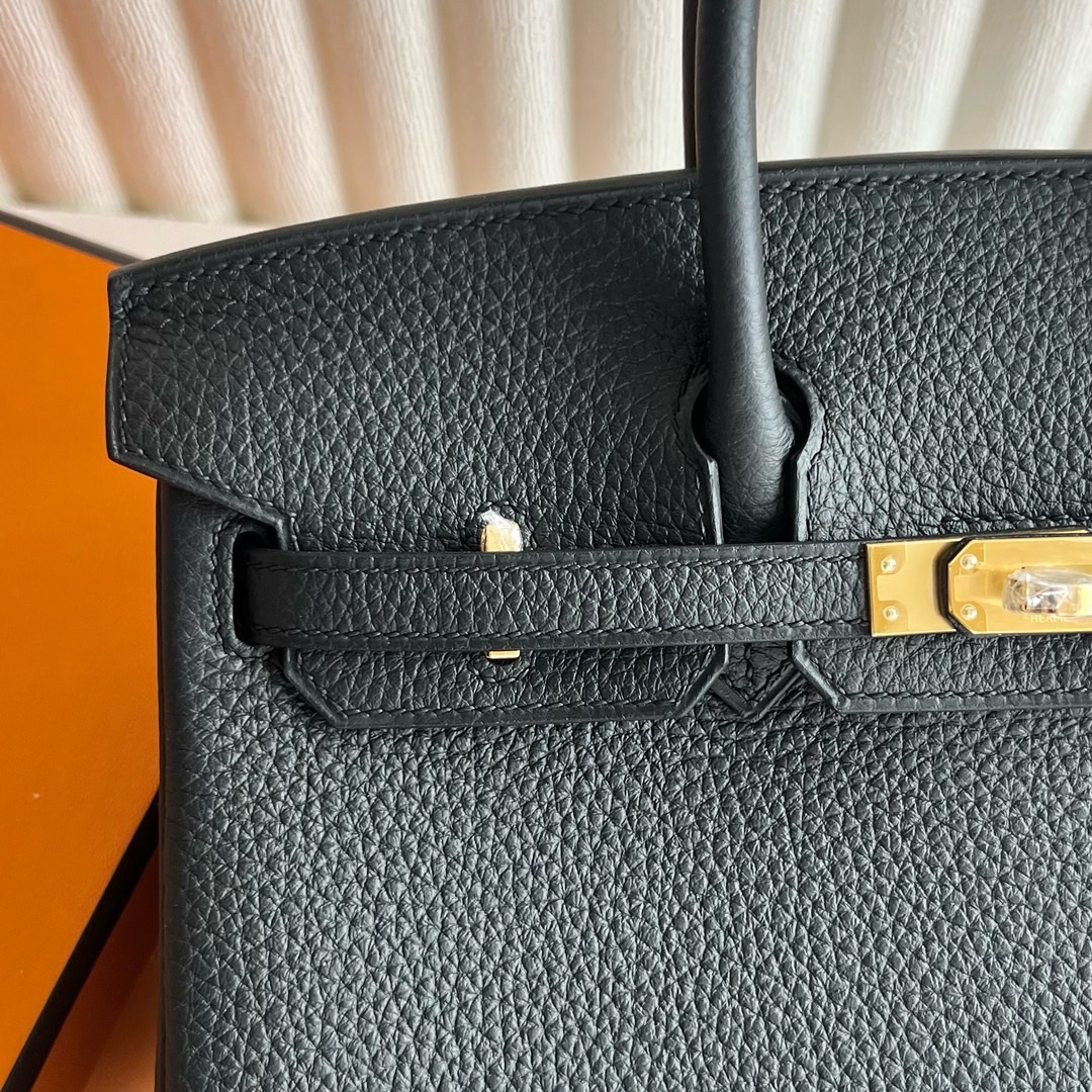 愛馬仕鉑金包圖片網站 Hermès Birkin 25 Togo Leather Noir黑色金色五金