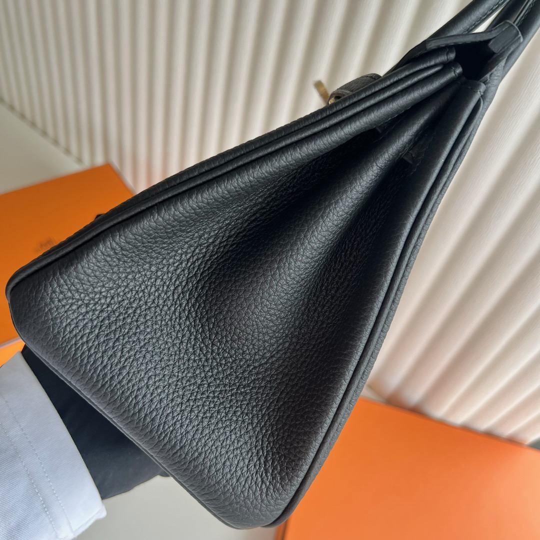 愛馬仕鉑金包圖片網站 Hermès Birkin 25 Togo Leather Noir黑色金色五金