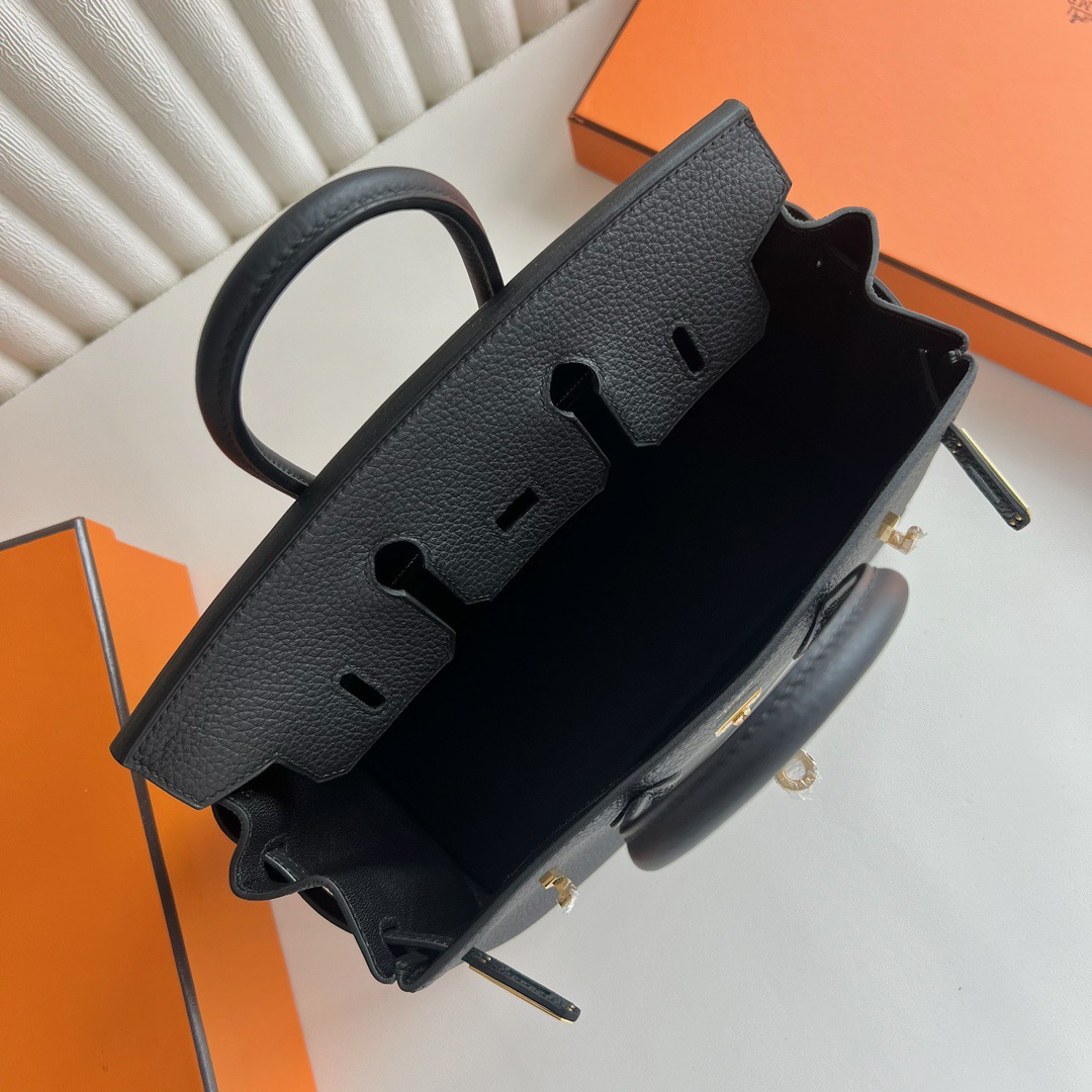愛馬仕鉑金包圖片網站 Hermès Birkin 25 Togo Leather Noir黑色金色五金