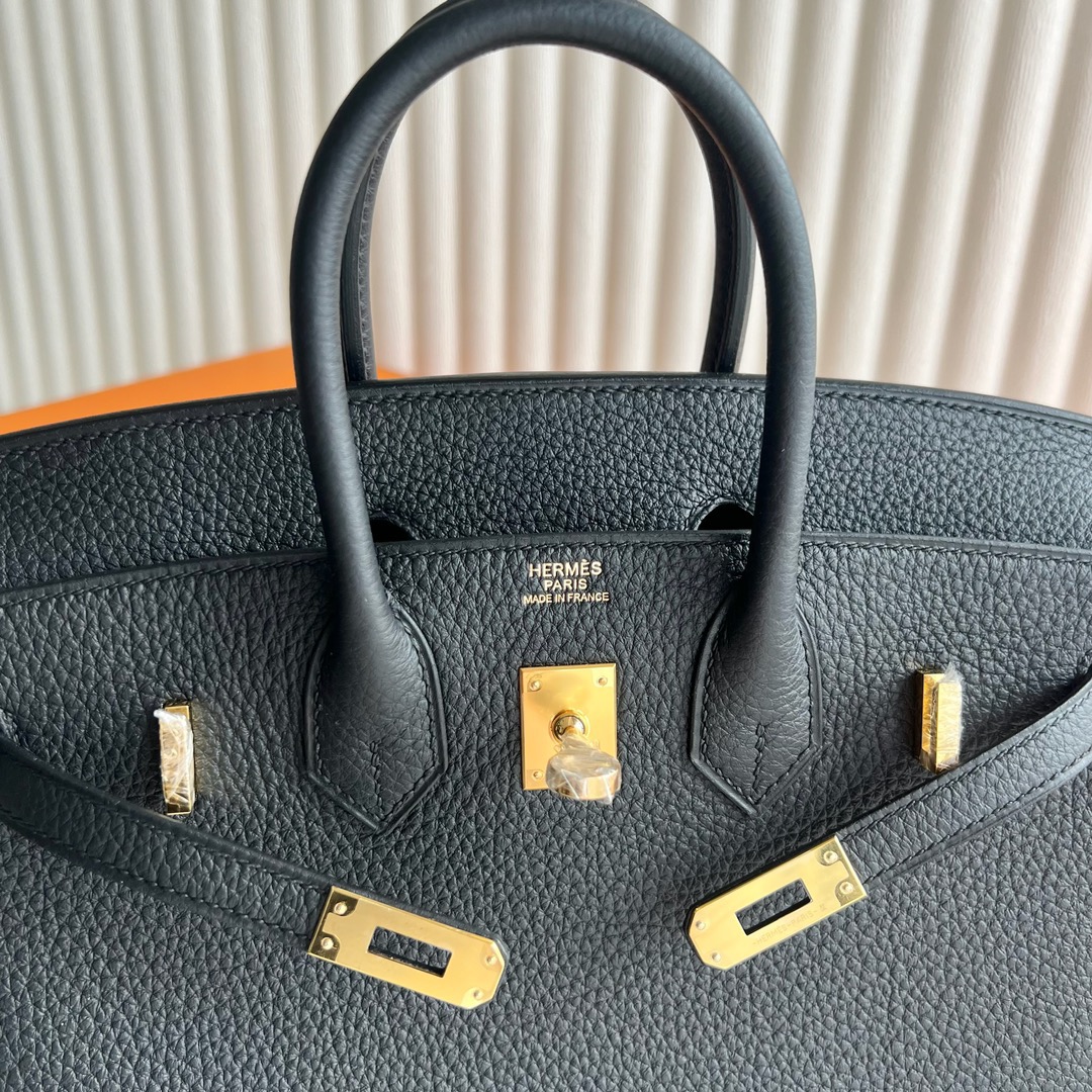 愛馬仕鉑金包圖片網站 Hermès Birkin 25 Togo Leather Noir黑色金色五金