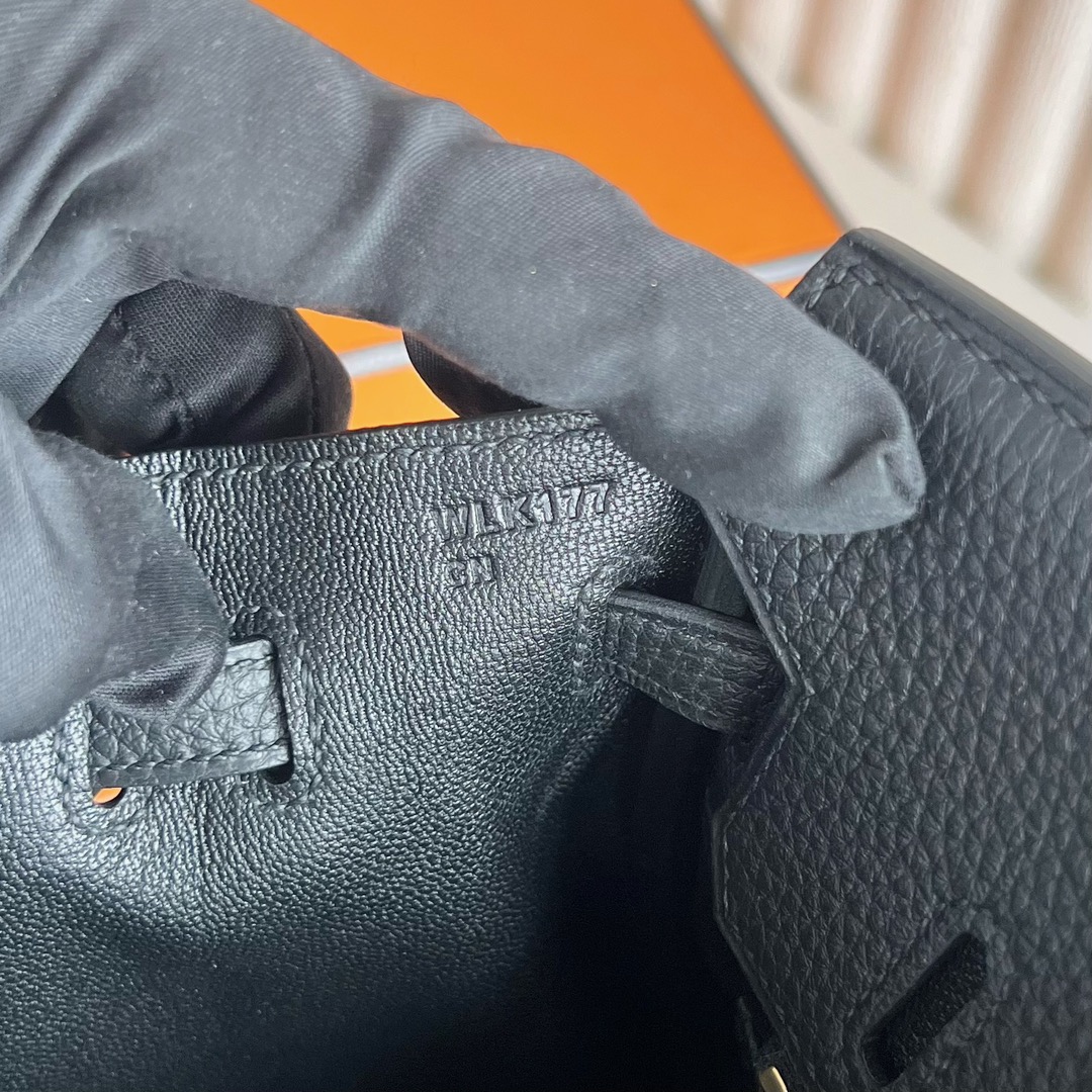 愛馬仕鉑金包圖片網站 Hermès Birkin 25 Togo Leather Noir黑色金色五金