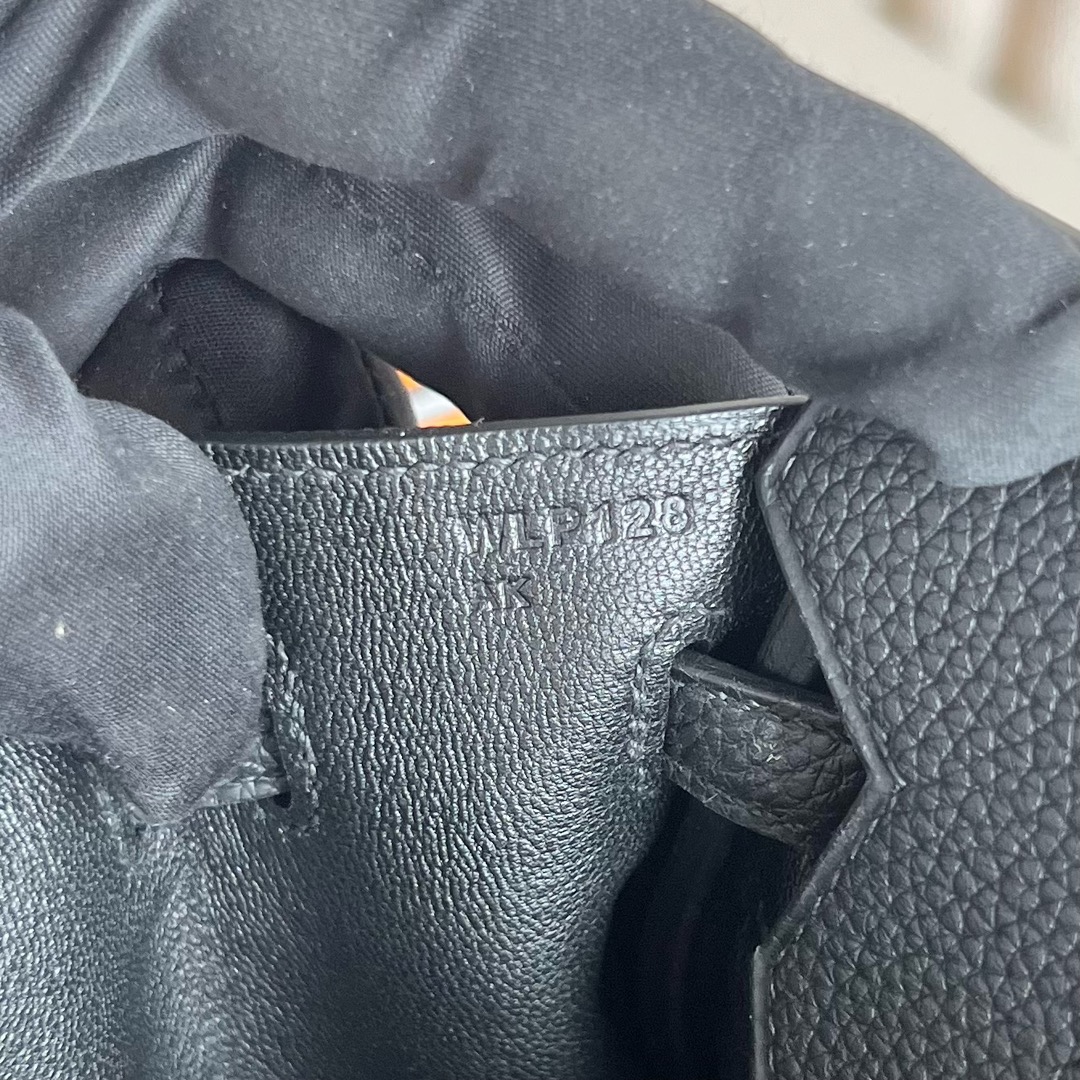 愛馬仕鉑金包經典款顏色 Hermès Birkin 25 Togo Leather Noir 黑色銀色五金