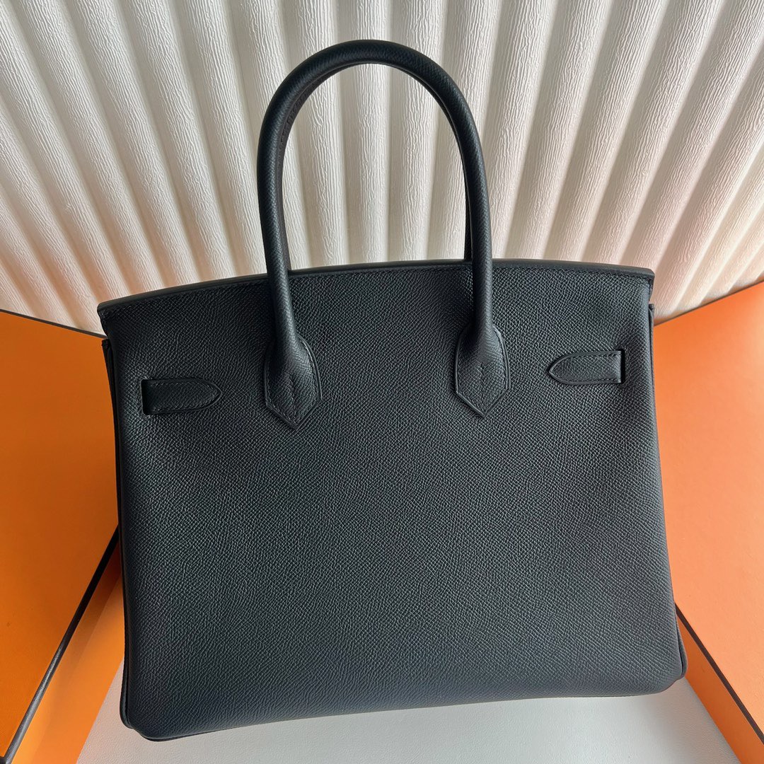 愛馬仕包包旗艦店入口 Hermès Birkin 30 Epsom Leather CK89 Noir 黑色銀色五金