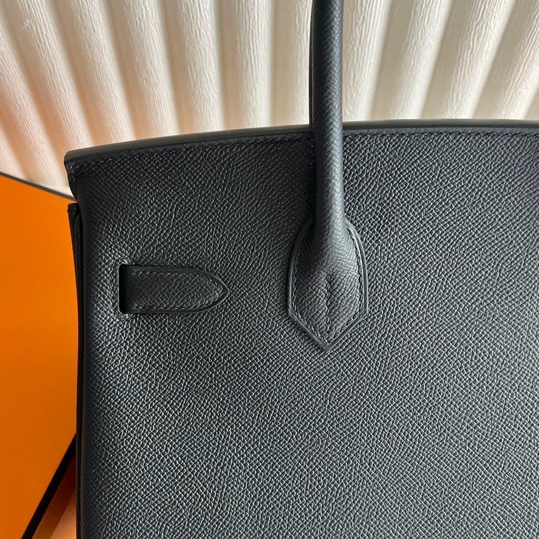 愛馬仕包包旗艦店入口 Hermès Birkin 30 Epsom Leather CK89 Noir 黑色銀色五金