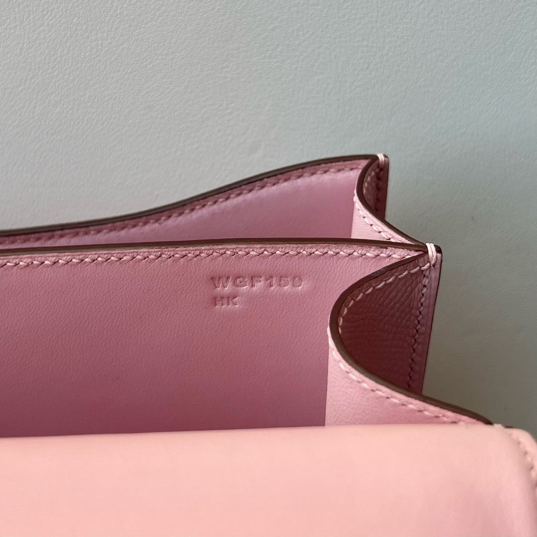 愛馬仕空姐包哪個顏色好看 Hermès Constance 18 Epsom 3Q Rose Sakura 新粉色櫻花粉金色五金