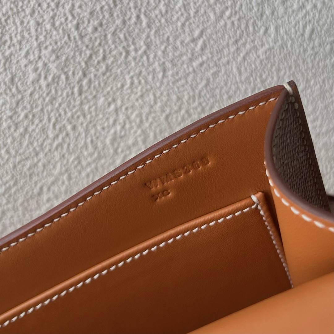 愛馬仕經典款女包型號 Hermès Constance Elan Mirror Style Epsom CK37 Gold金棕色 銀色五金