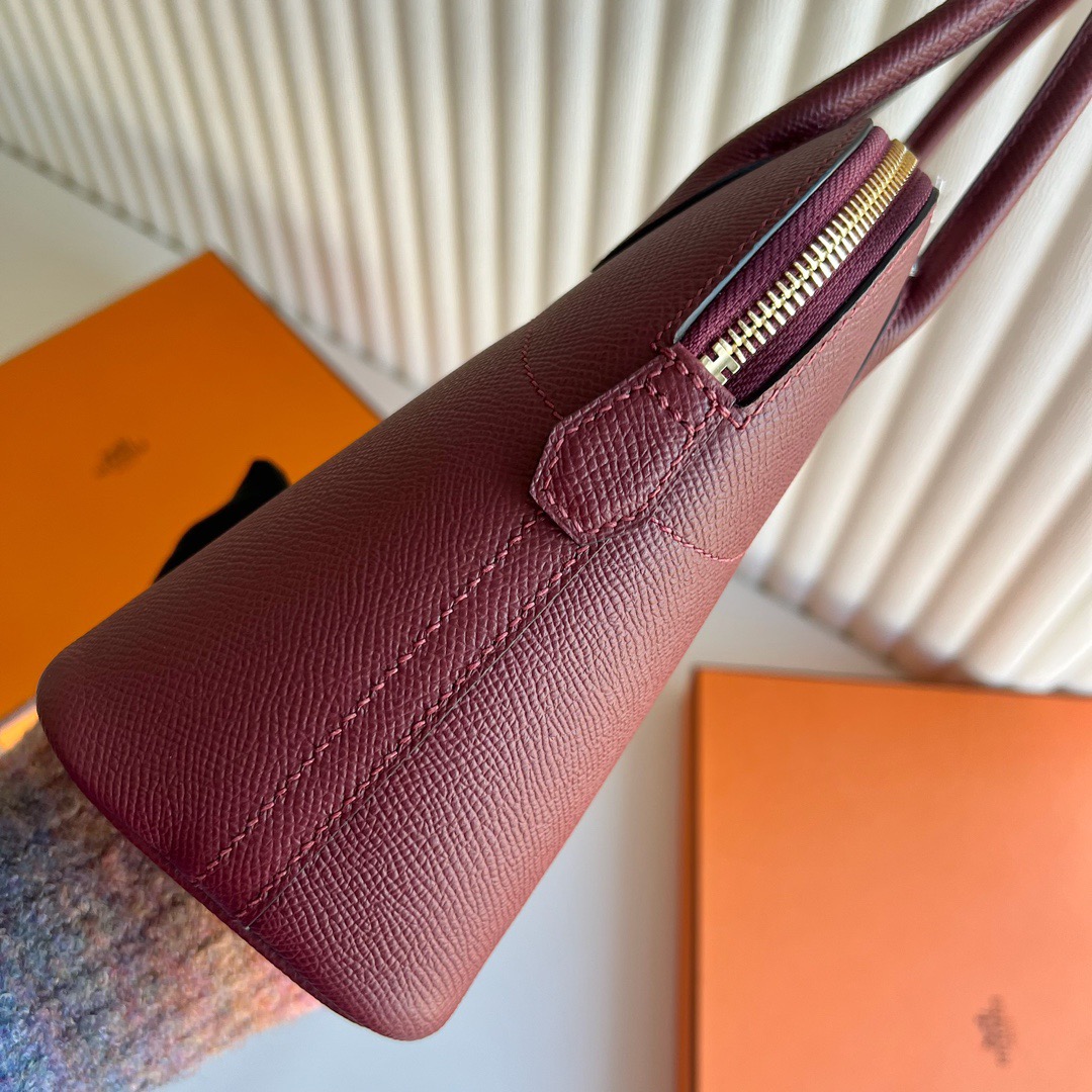 愛馬仕保齡球包27價格 Hermès Bolide 27 Epsom Rouge H愛馬仕紅金色五金
