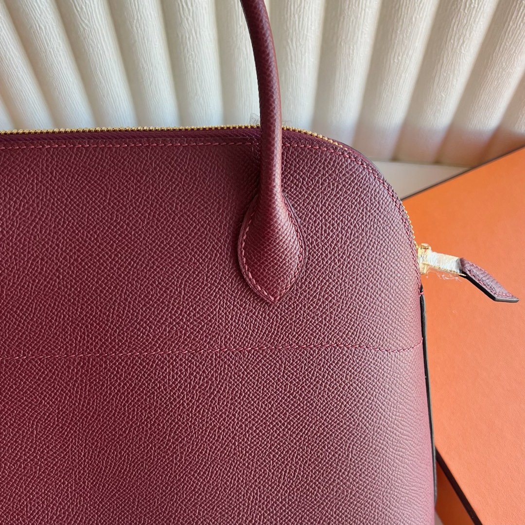 愛馬仕保齡球包27價格 Hermès Bolide 27 Epsom Rouge H愛馬仕紅金色五金