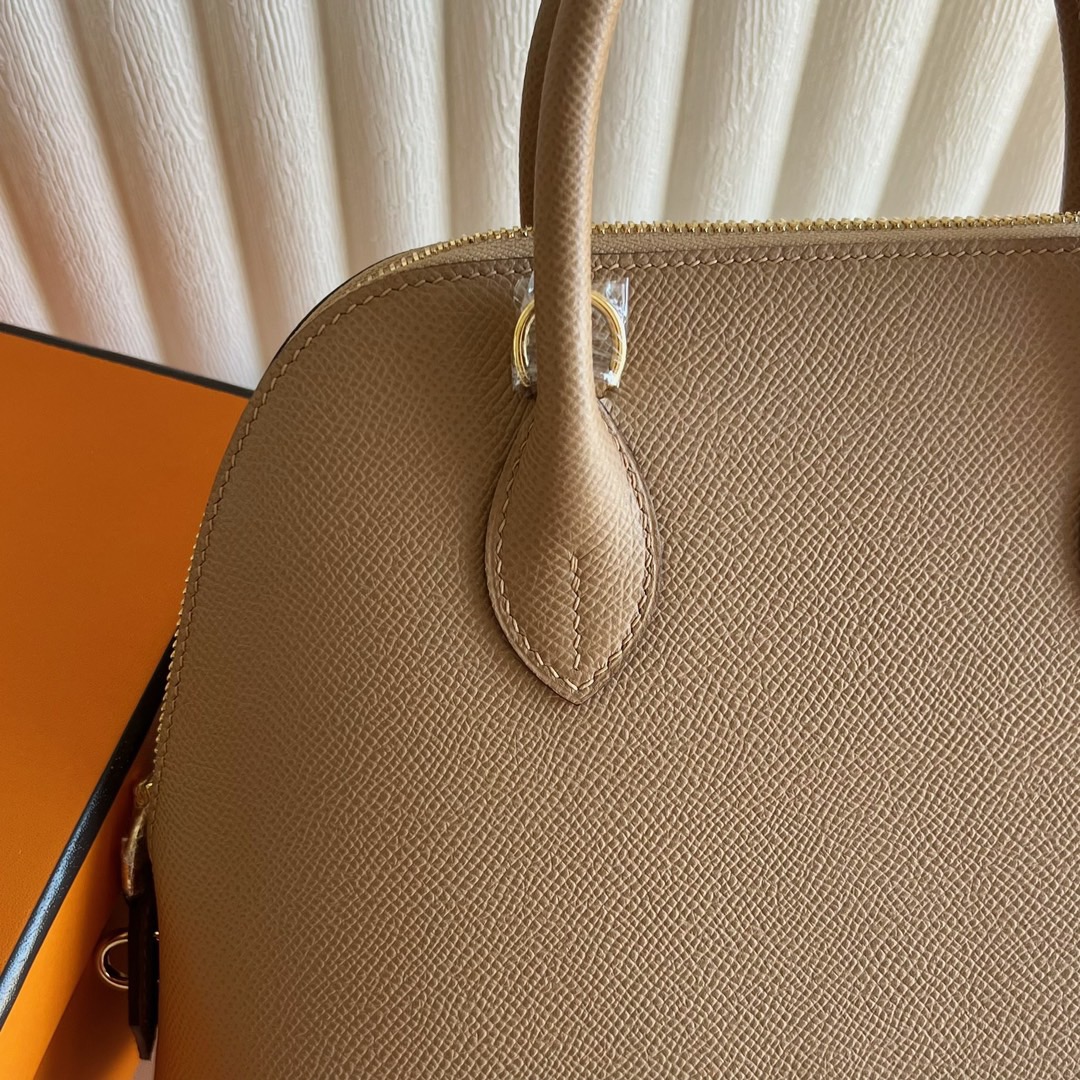 愛馬仕包包圖片大全 Hermès Special Order HSS Bolide 25 Epsom 奶茶色/錦葵紫金色五金